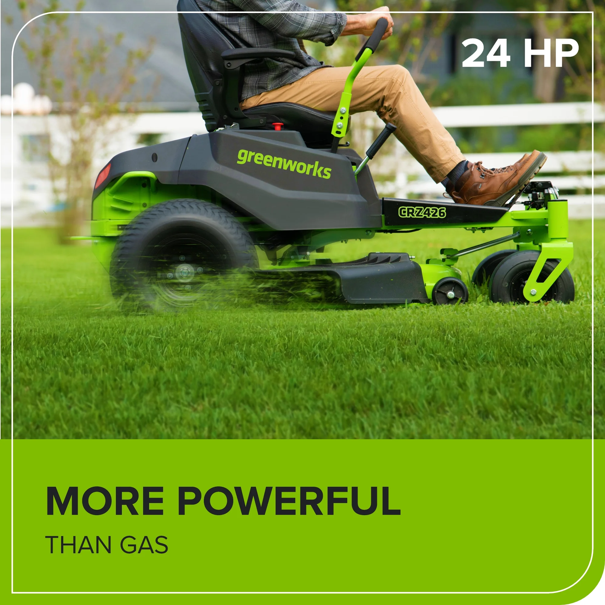 60V 42" Electric CrossoverZ Zero Turn Mower: (4) 8 Ah Batteries and 600W Wall Charger - Image 14