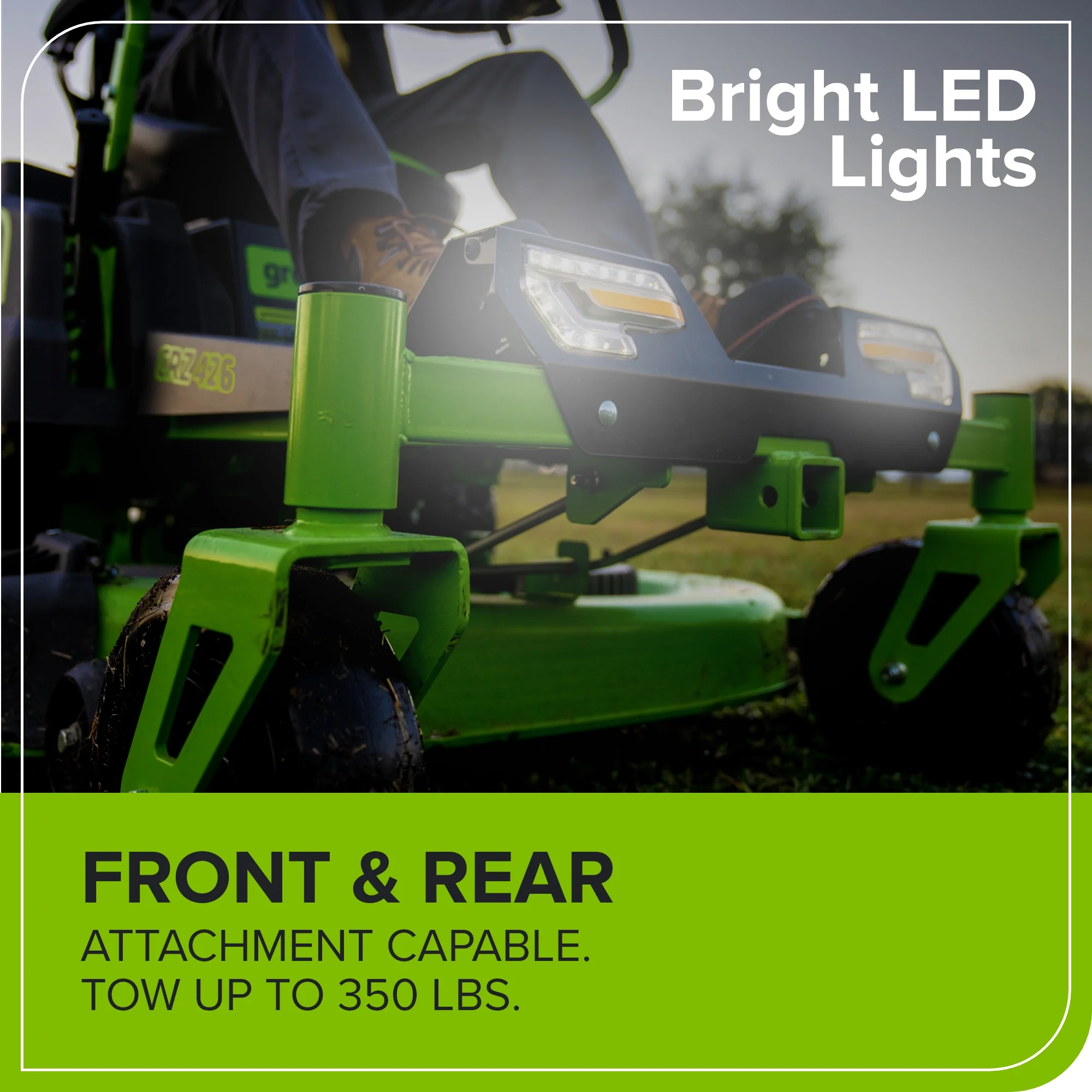 60V 42" Electric CrossoverZ Zero Turn Mower: (4) 8 Ah Batteries and 600W Wall Charger - Image 5