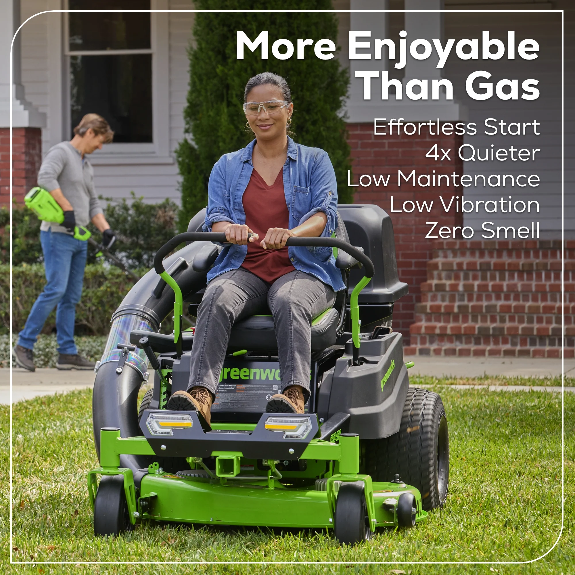 60V 42" Electric CrossoverZ Zero Turn Mower: (6) 8 Ah Batteries and 600W Wall Charger - Image 11