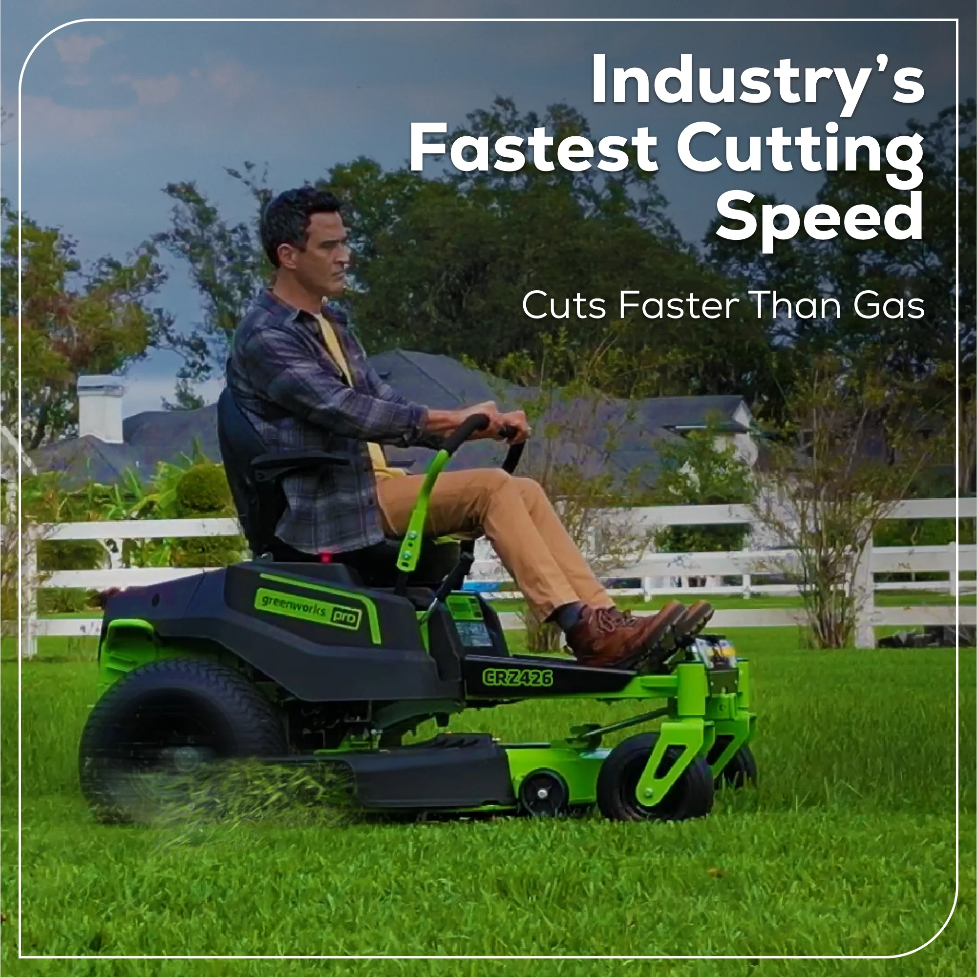 60V 42" Electric CrossoverZ Zero Turn Mower: (6) 8 Ah Batteries and 600W Wall Charger - Image 8