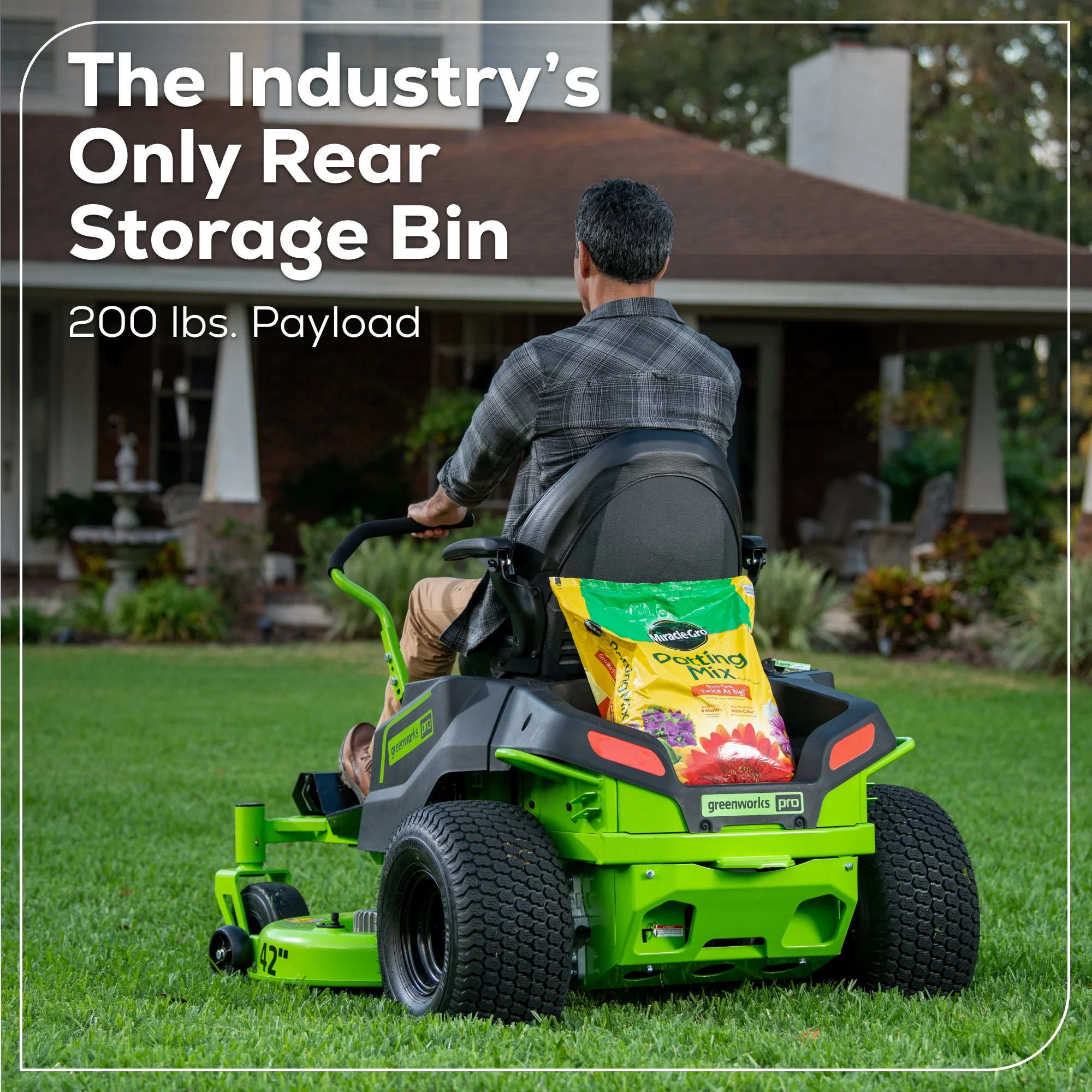 60V 42" Electric CrossoverZ Zero Turn Mower: (6) 8 Ah Batteries and 600W Wall Charger - Image 9