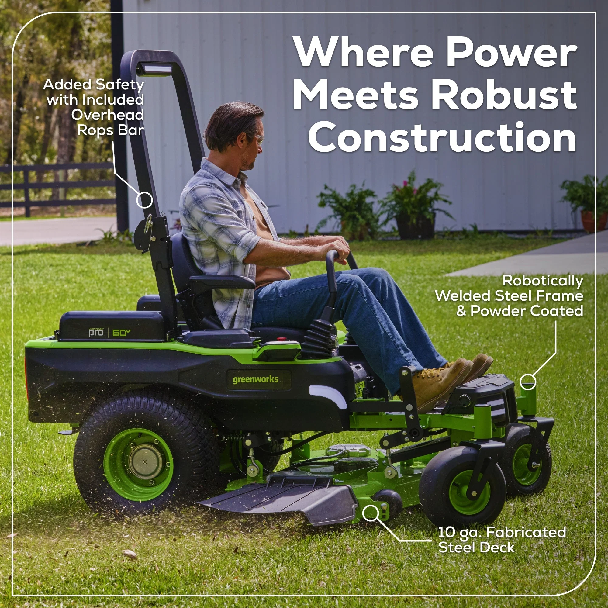 60V 54" MaximusZ Zero Turn Riding Mower 3PC Combo Kit with (2) 20.0 Ah: (2) 8.0 Ah: (2) 4.0 Ah and (1)2.5 Ah Batteries and (2) Charger - Image 17