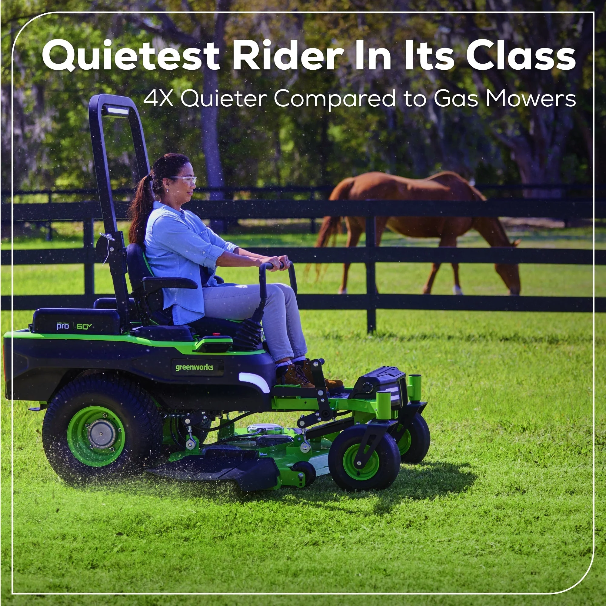 60V 54" MaximusZ Zero Turn Riding Mower 4PC Combo Kit with (2) 20.0 Ah: (2) 8.0 Ah: (2) 4.0 Ah and (1)2.5 Ah Batteries and (2) Charger - Image 15