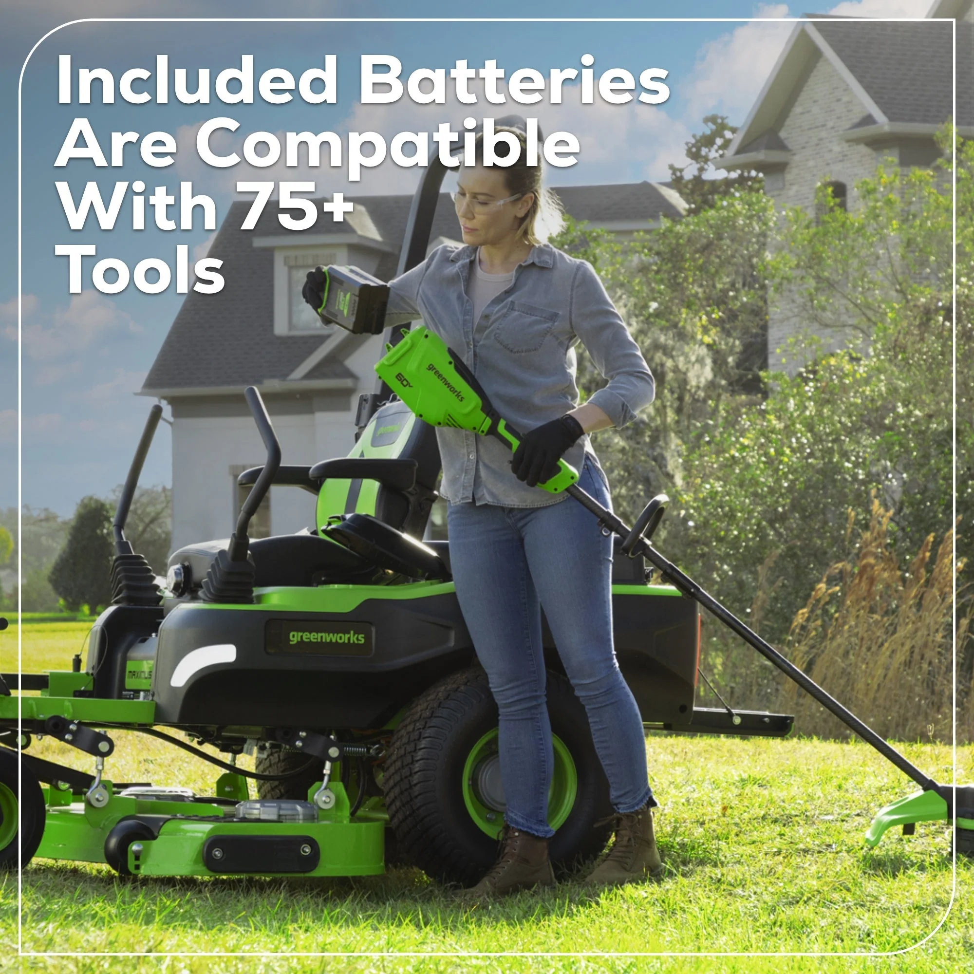 60V 54" MaximusZ Zero Turn Riding Mower 4PC Combo Kit with (2) 20.0 Ah: (2) 8.0 Ah: (2) 4.0 Ah and (1)2.5 Ah Batteries and (2) Charger - Image 19