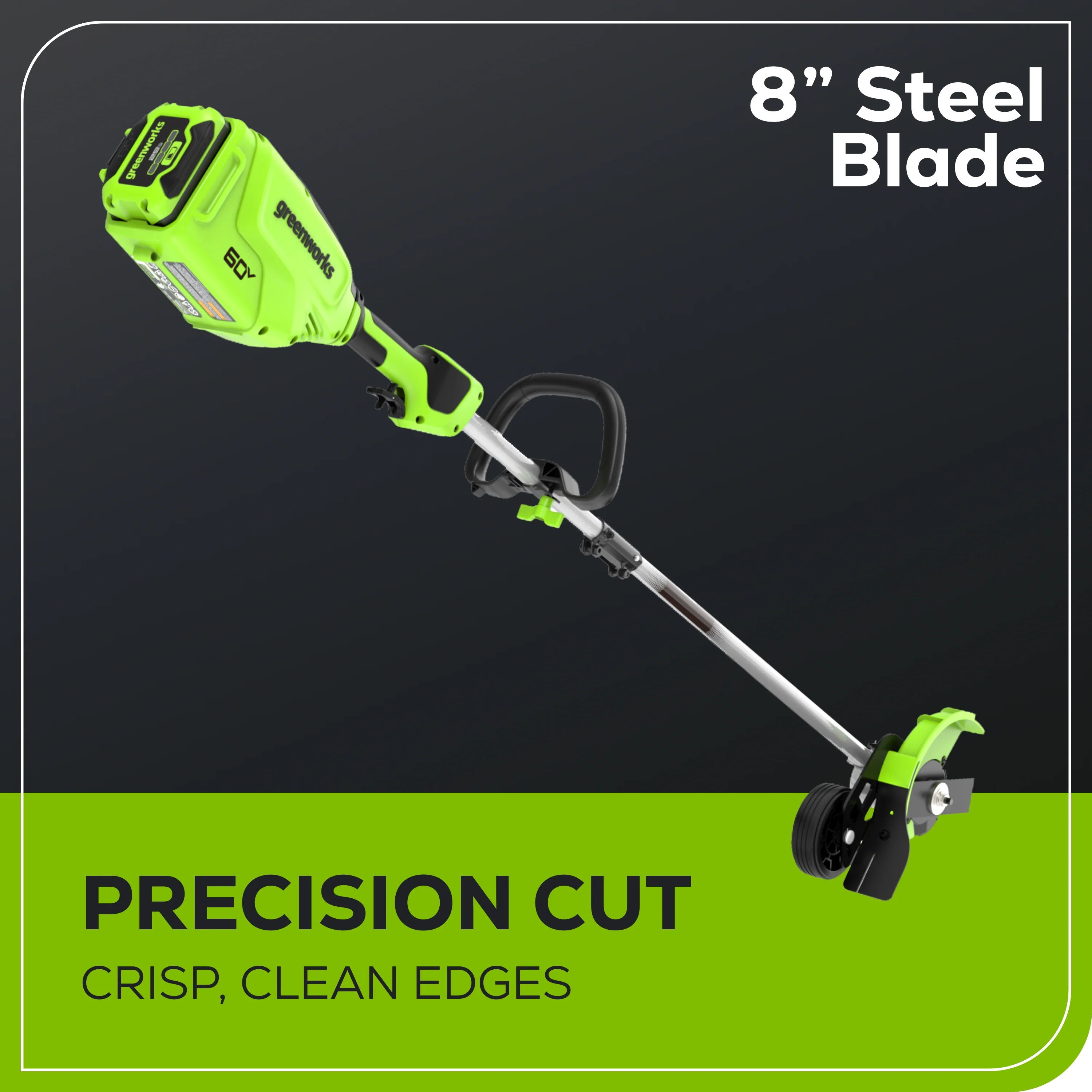 60V 8" Cordless Battery Edger: 2.5 Ah Battery and 3A Charger - Image 7