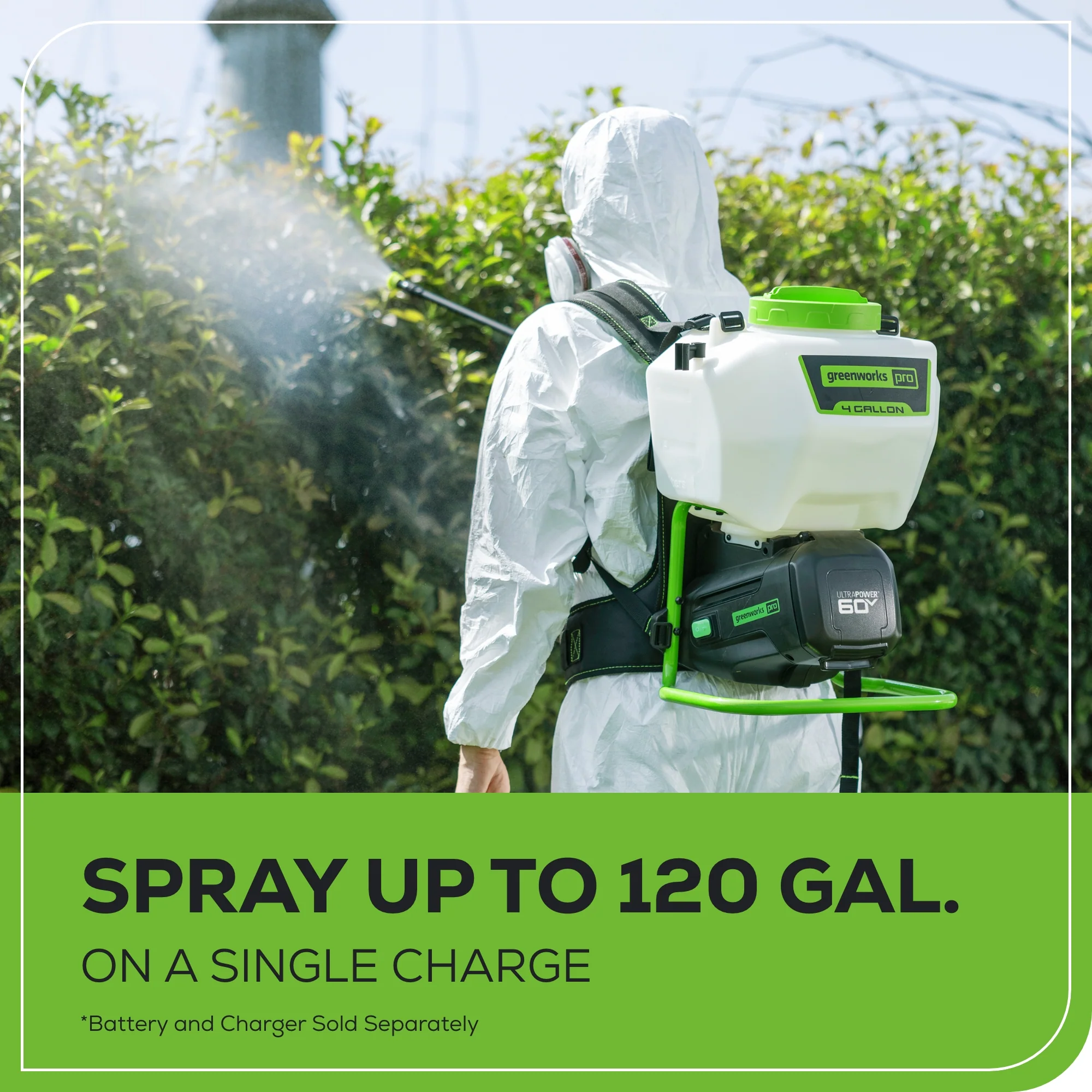 60V Cordless Battery Backpack Sprayer (Tool-Only) - Image 5