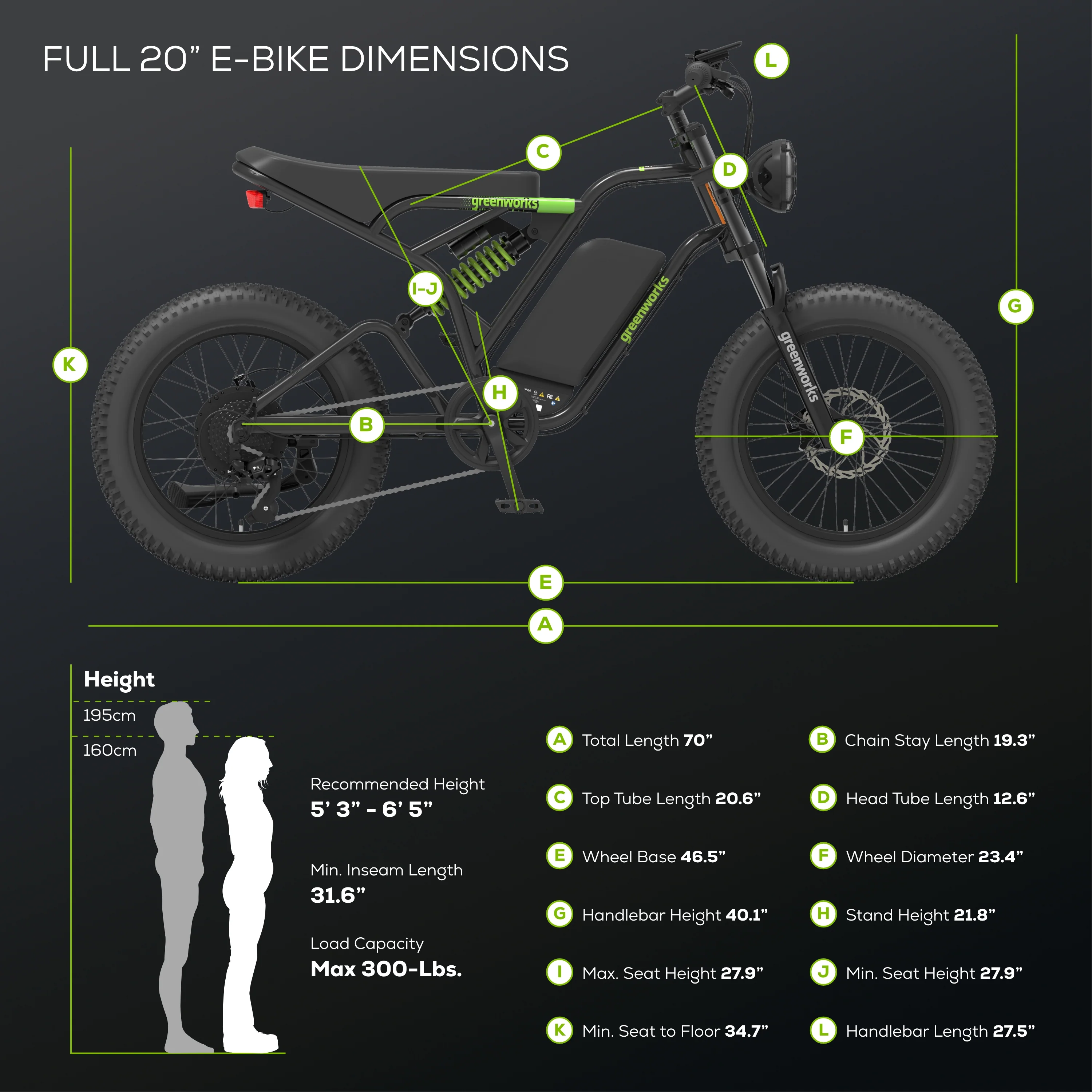 60V VENTURE Series 20" Fat Tire Electric Utility Bike (Tool Only) - Image 3