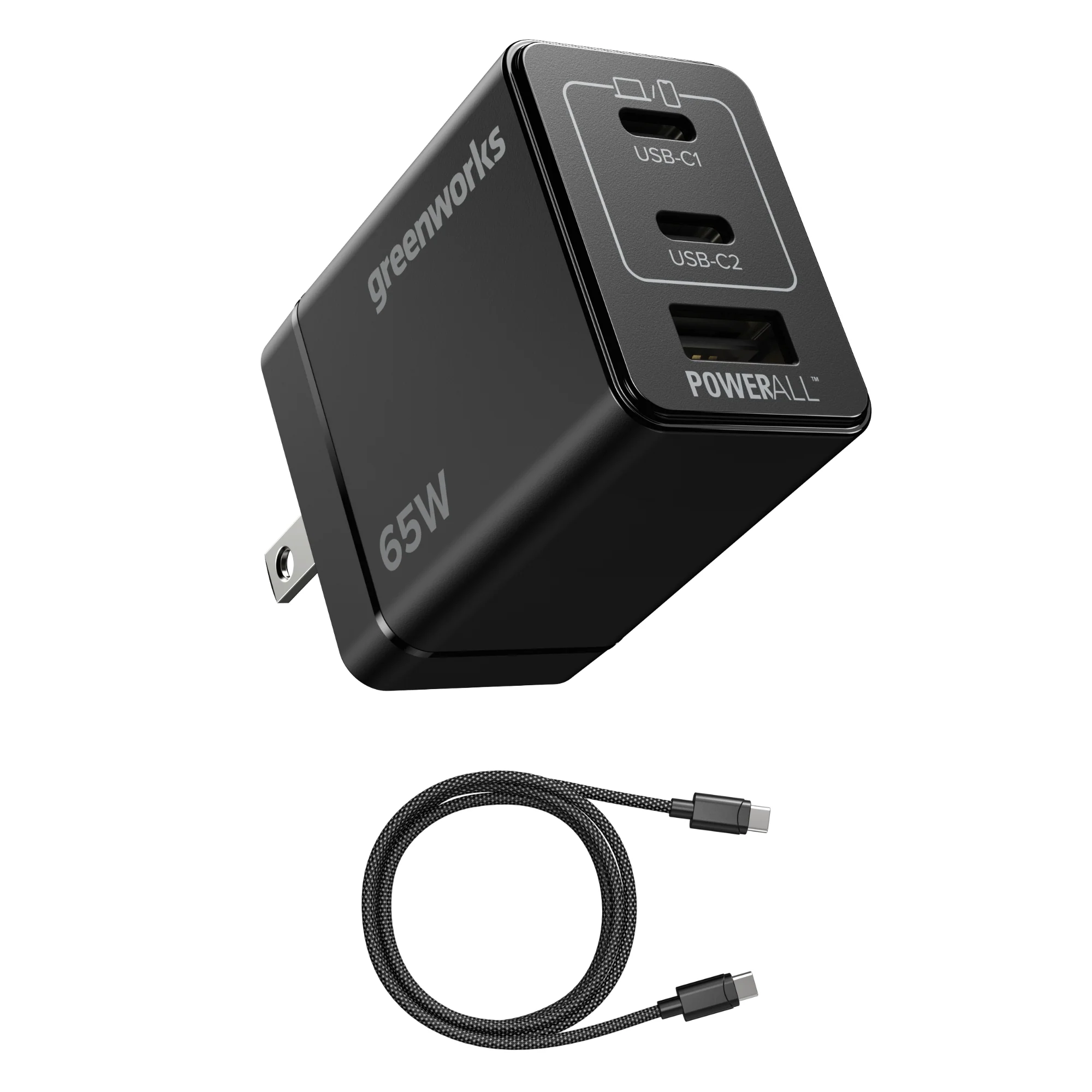 24V PowerAll Charger Set with 65W USB-C Charger Block and (1) 3' 100W USB-C Cable