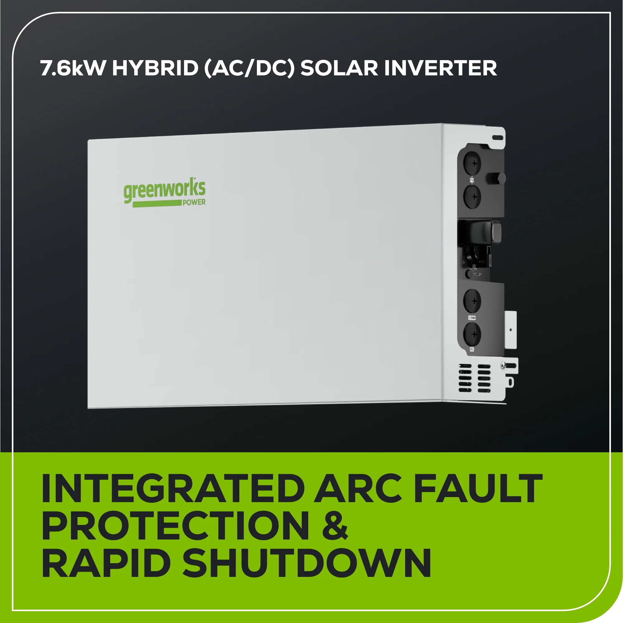 7.6kW Hybrid (AC/DC) Solar Inverter - Image 3