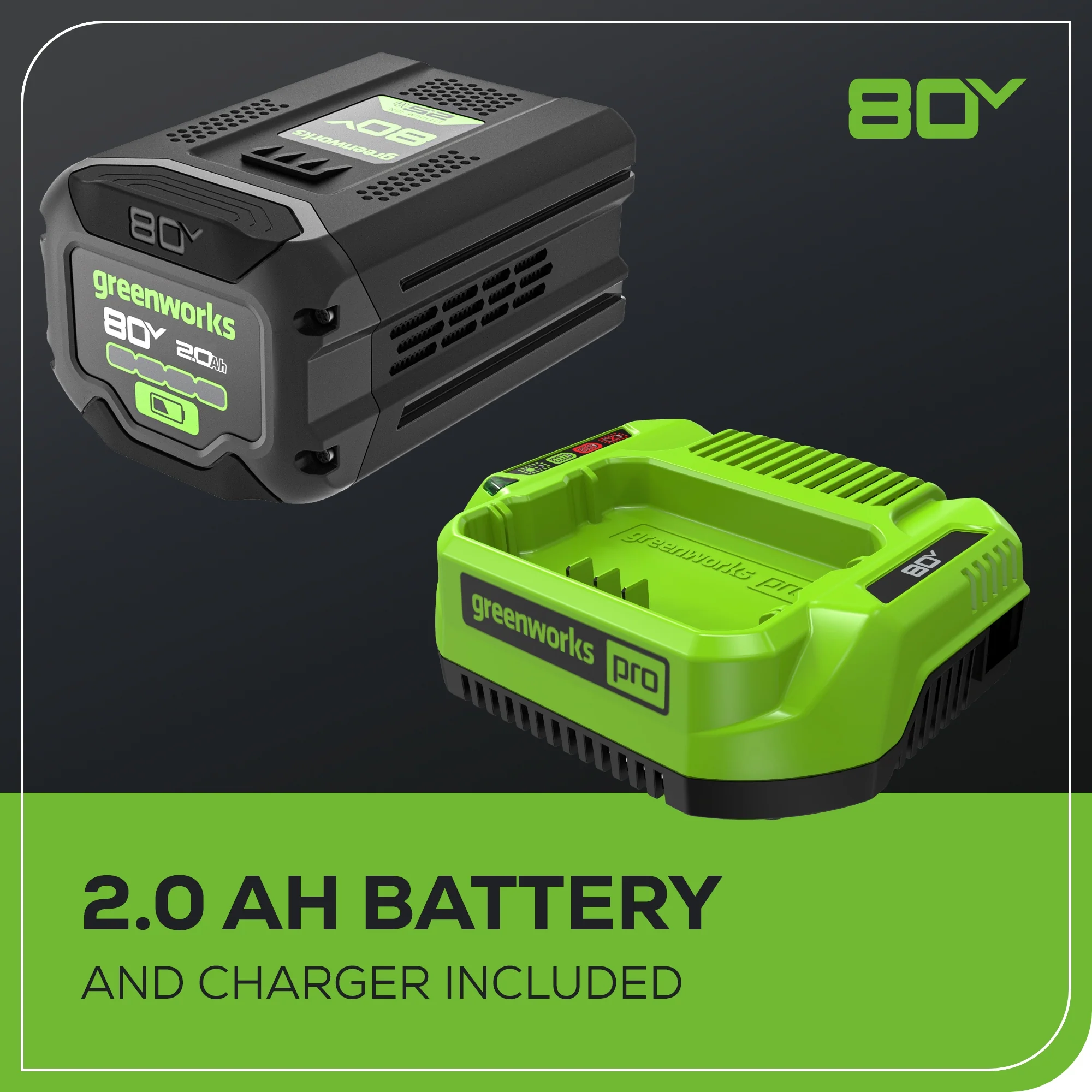 80V Pro 10" Cordless Battery Pole Saw: 2.0 Ah Battery and Charger - Image 11