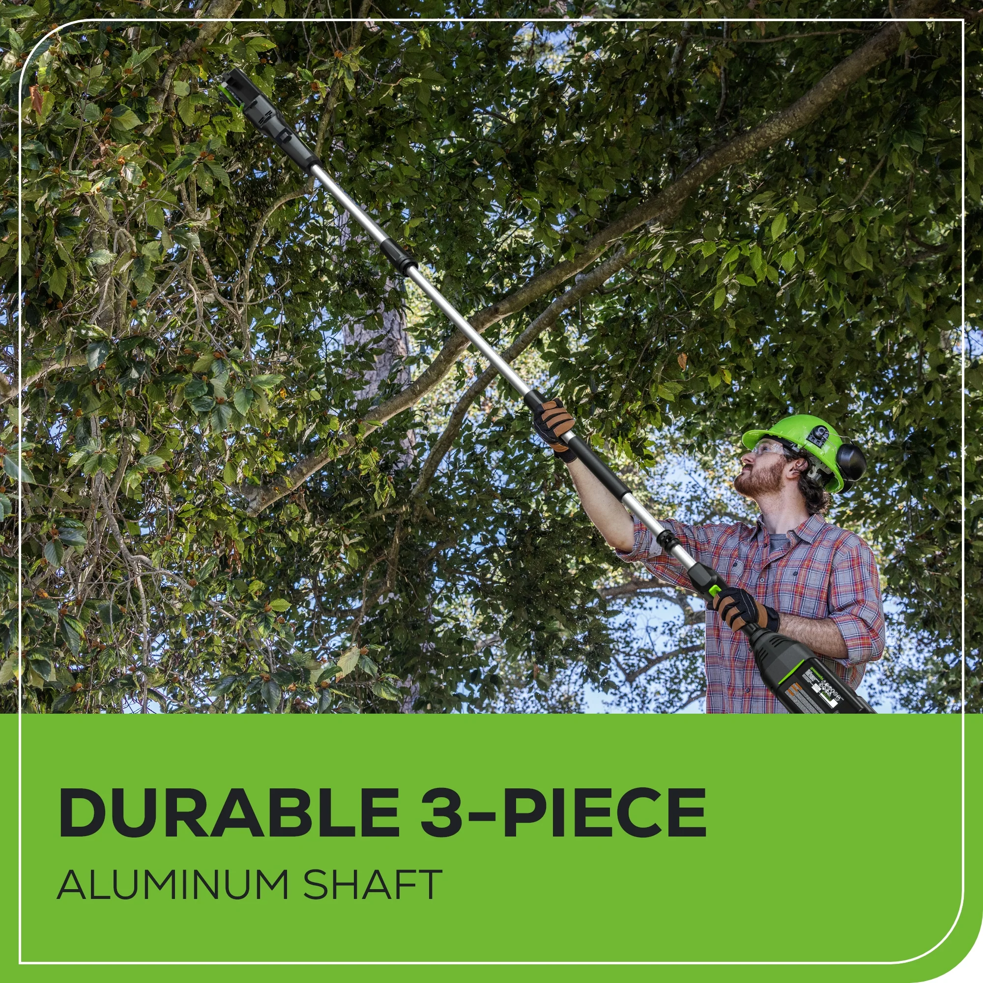 80V Pro 10" Cordless Battery Pole Saw: 2.0 Ah Battery and Charger - Image 6