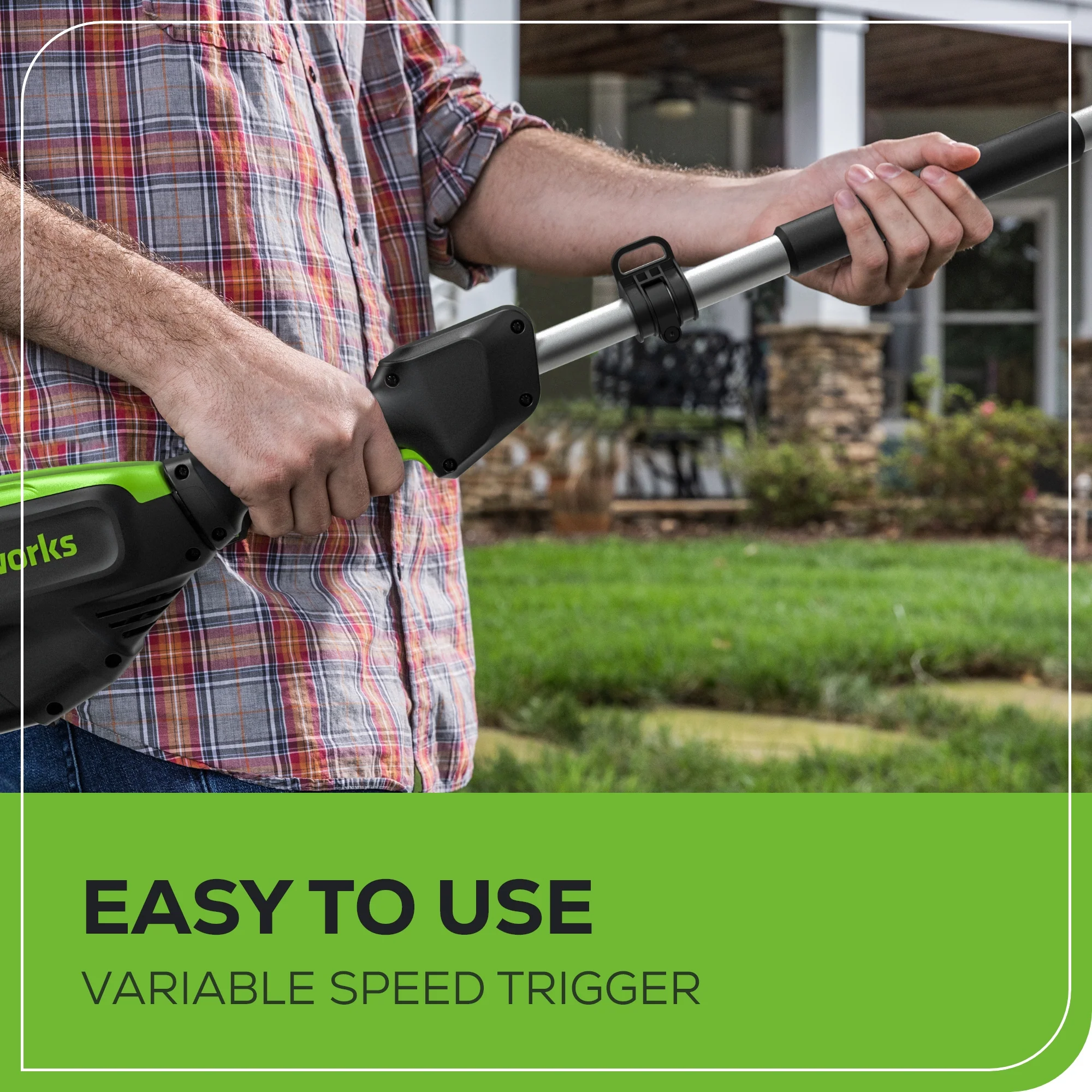 80V Pro 10" Cordless Battery Pole Saw: 2.0 Ah Battery and Charger - Image 7