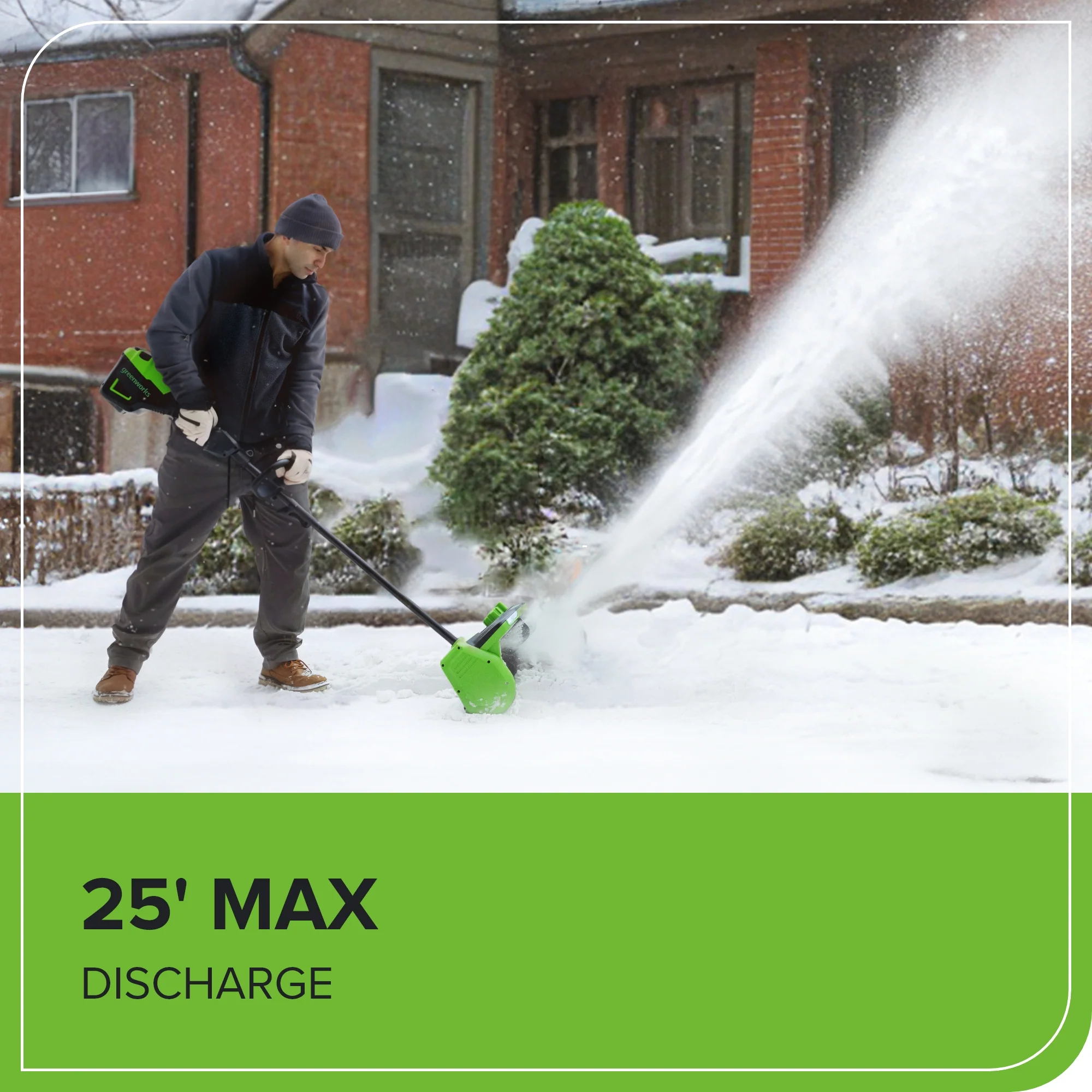 80V 12" Cordless Battery LED Snow Shovel, Directional Vanes (Tool Only) - Image 15