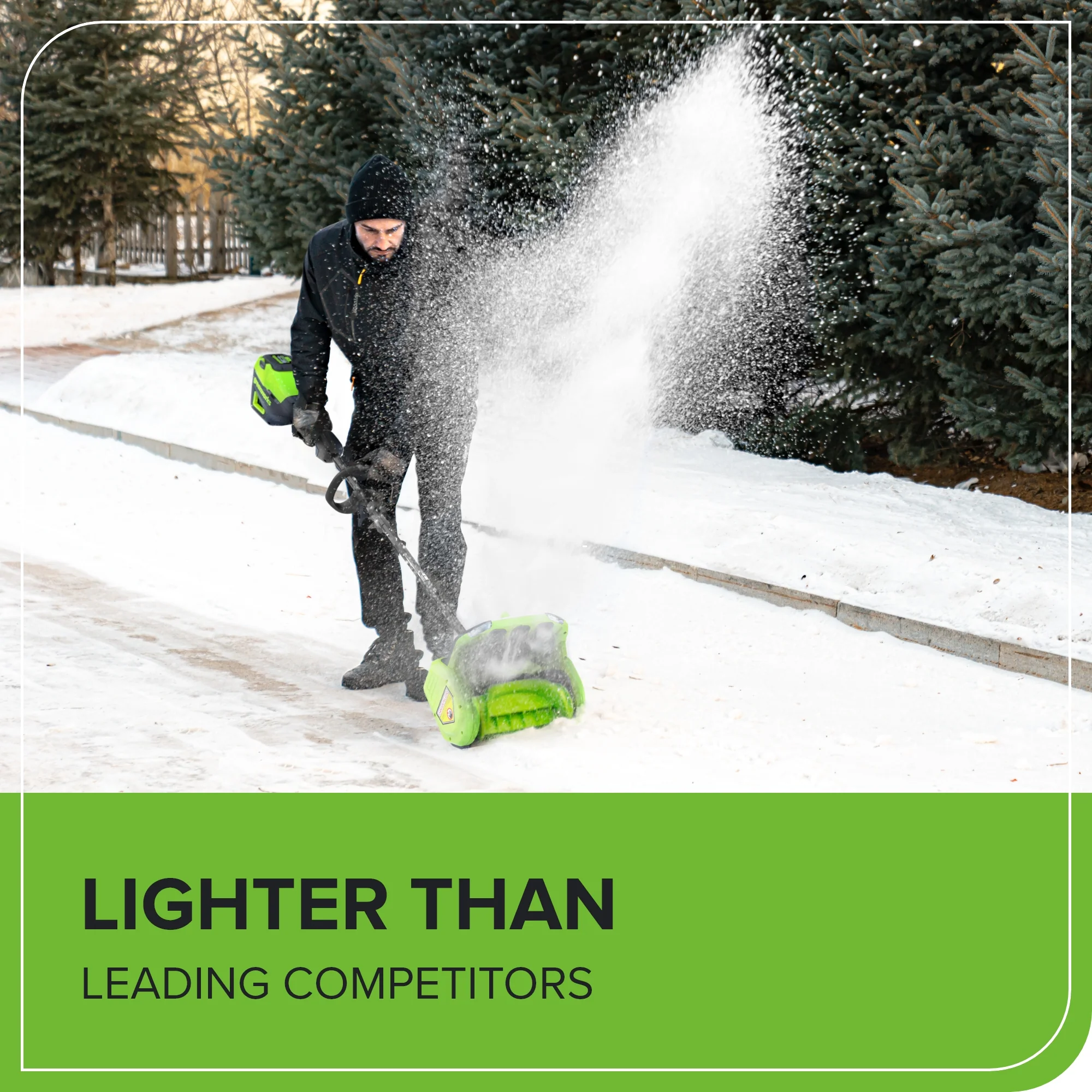 80V 12" Cordless Battery LED Snow Shovel, Directional Vanes (Tool Only) - Image 17