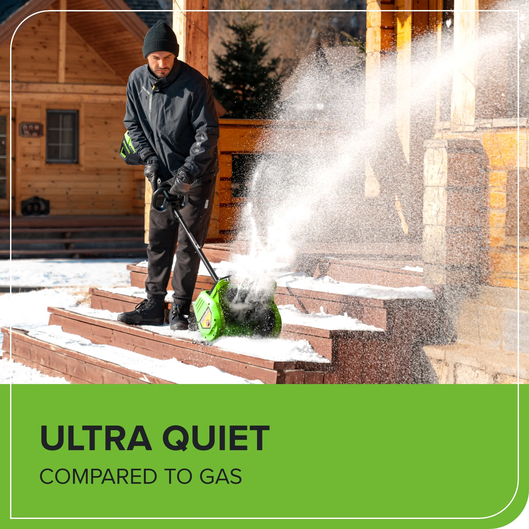 80V 12" Cordless Battery LED Snow Shovel, Directional Vanes (Tool Only) - Image 18