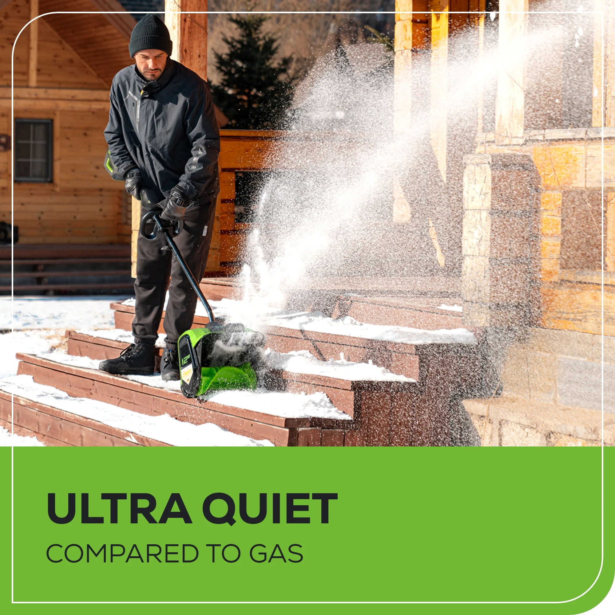 80V 12" Cordless Battery LED Snow Shovel (Tool Only) - Image 11