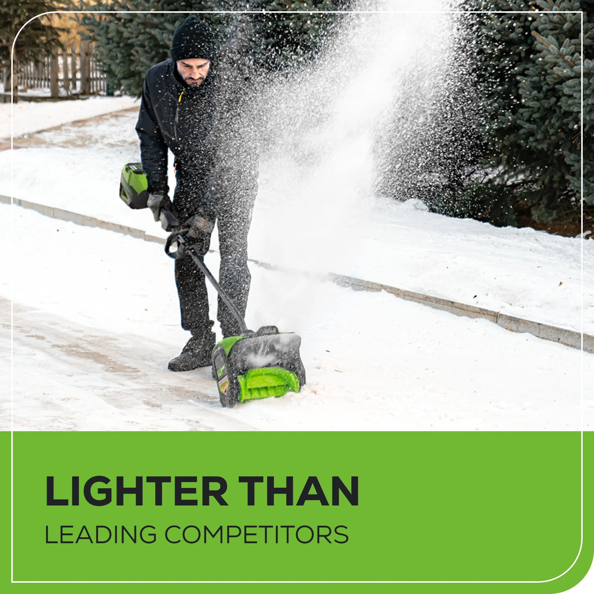 80V 12" Cordless Battery LED Snow Shovel (Tool Only) - Image 9