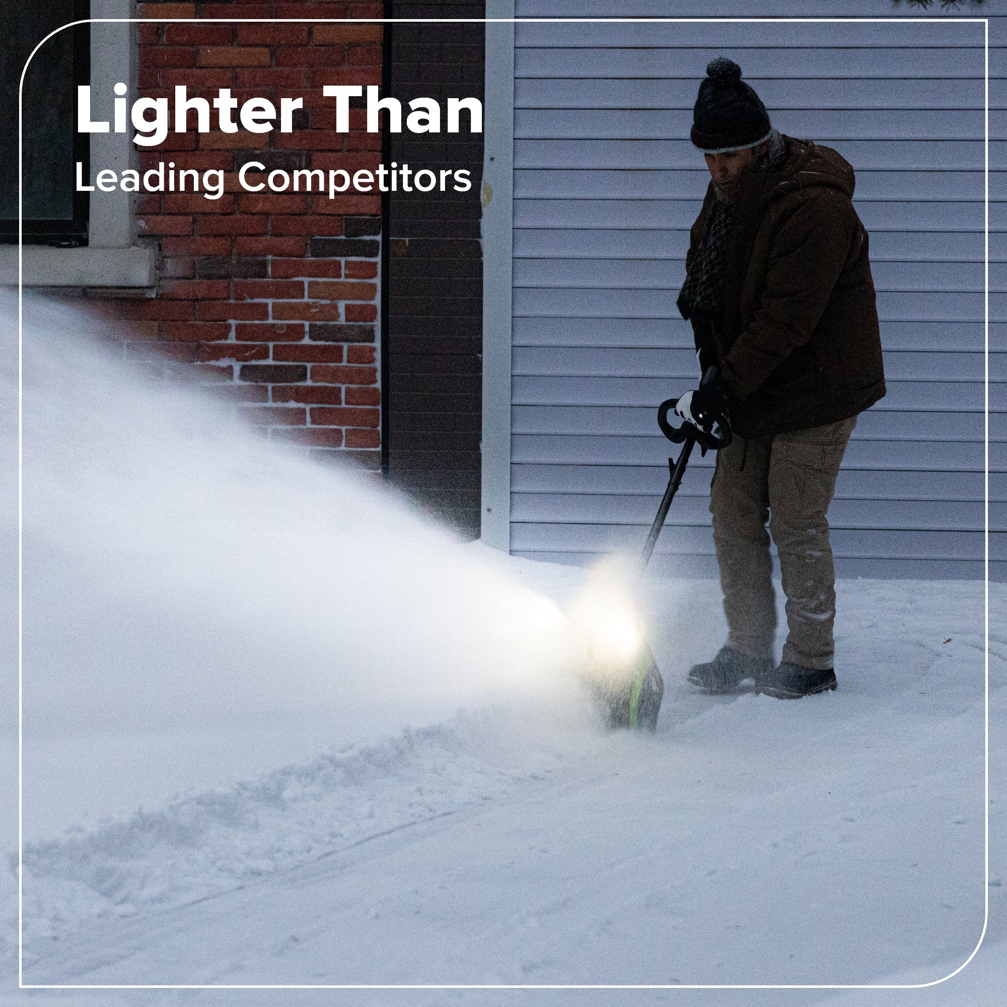 80V 12" Cordless Battery LED Snow Shovel: 4.0 Ah Battery and 6A Charger - Image 8