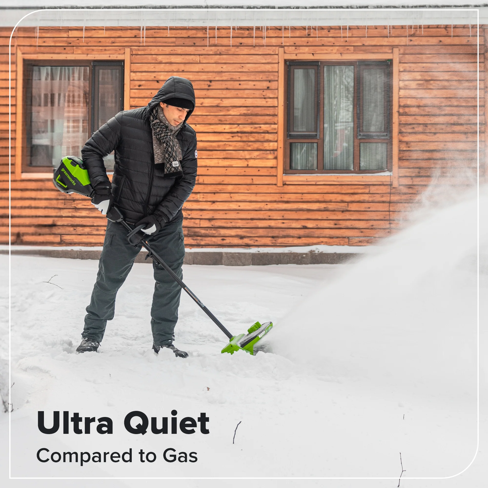 80V 12" Cordless Battery LED Snow Shovel: 4.0 Ah Battery and 6A Charger - Image 9