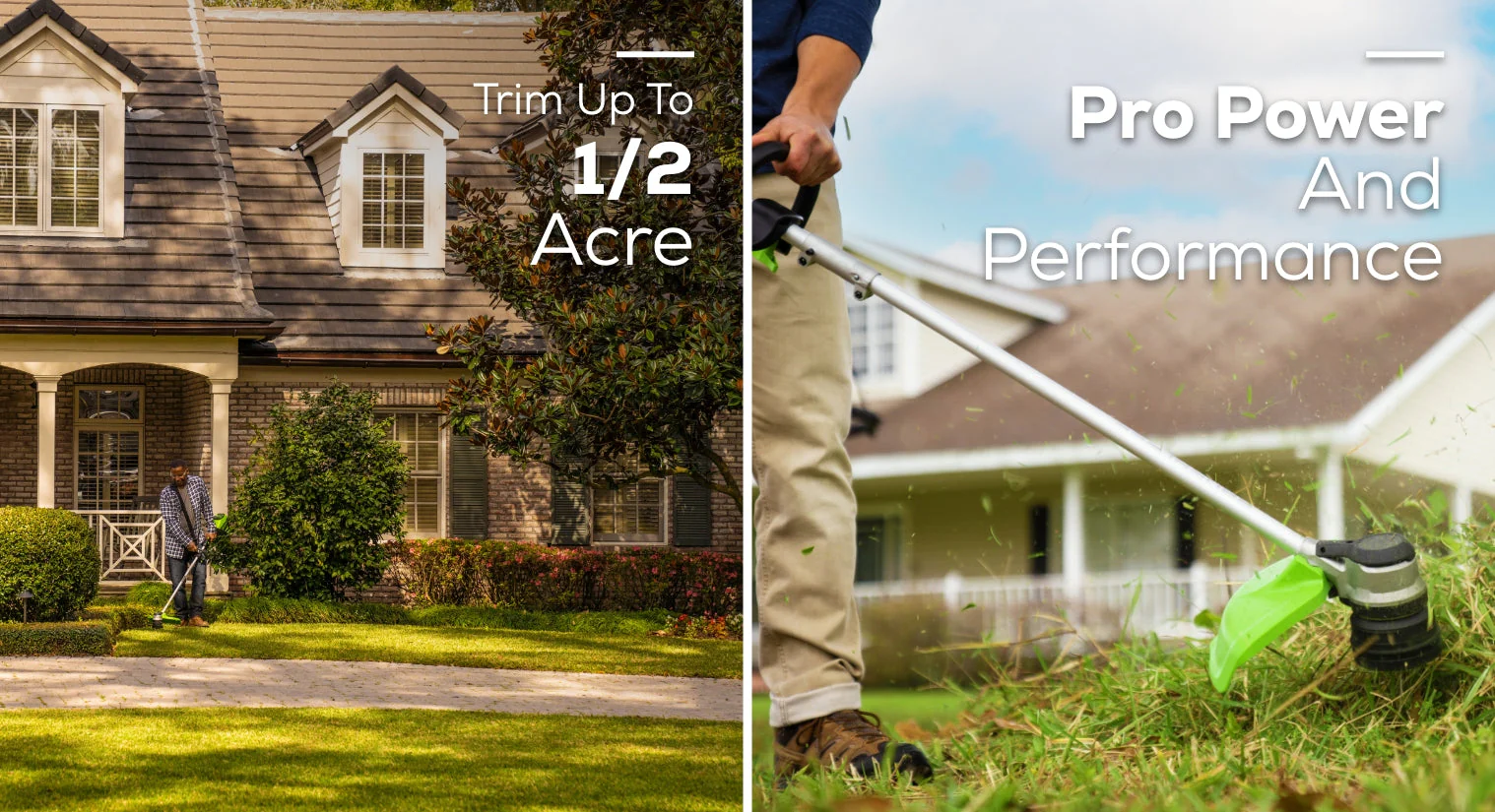 80V 16" Cordless Battery String Trimmer, 730 CFM Blower and 26" Hedge Trimmer Combo Kit: 2.0 Ah Battery and Charger - Image 6