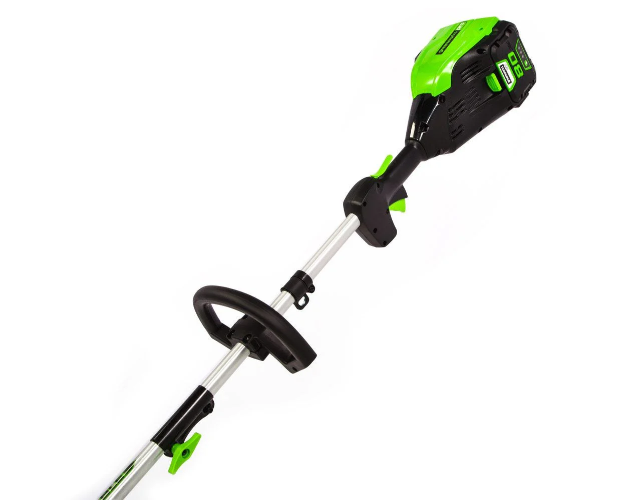 80V 16" Cordless Battery String Trimmer (Attachment Capable) and 8" Edger Attachment Combo Kit: 2.0 Ah Battery and Charger - Image 8