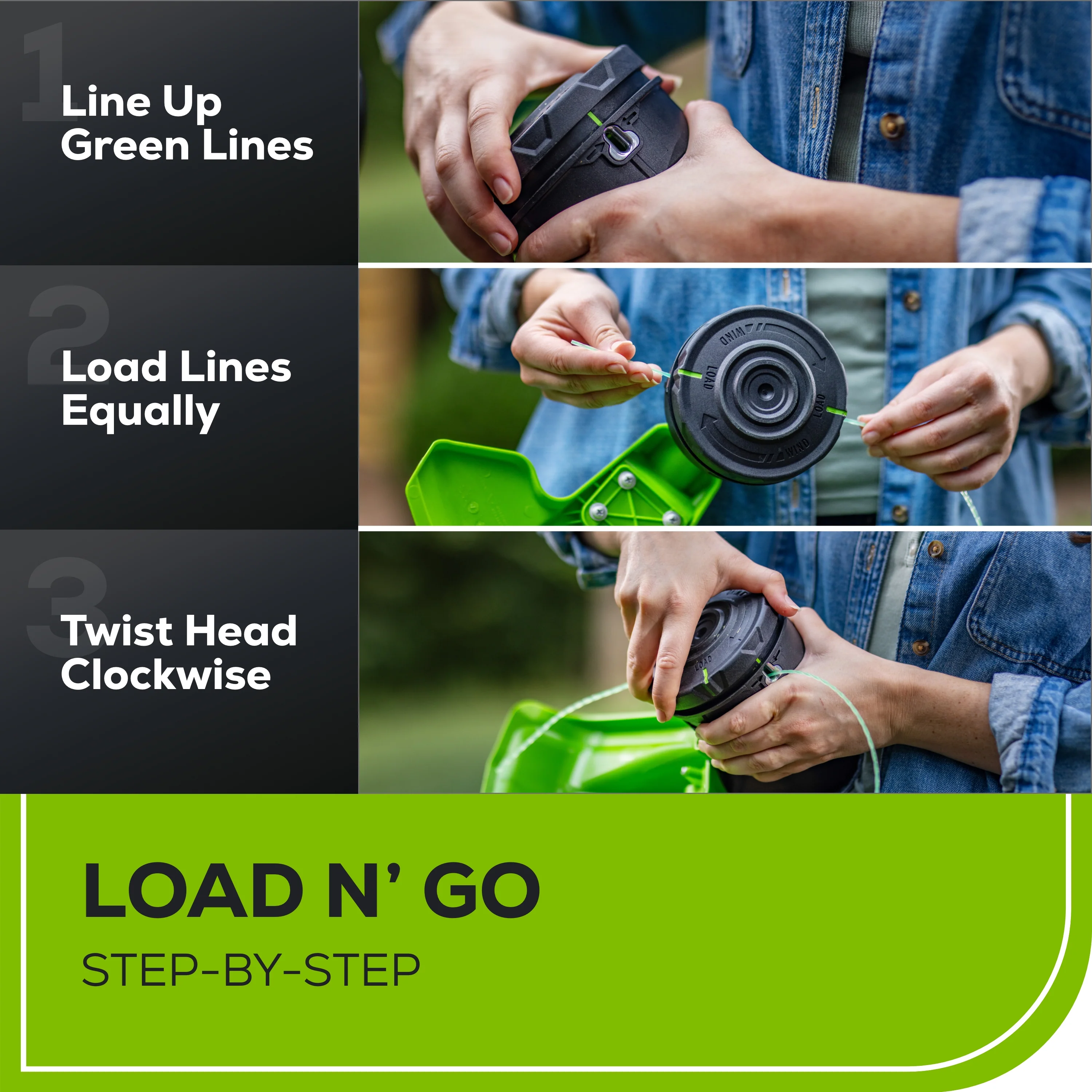 OPEN BOX 80V 17" Brushless String Trimmer Shoulder Strap, Precut Line included: 2.0 Ah Battery and Charger - Image 8