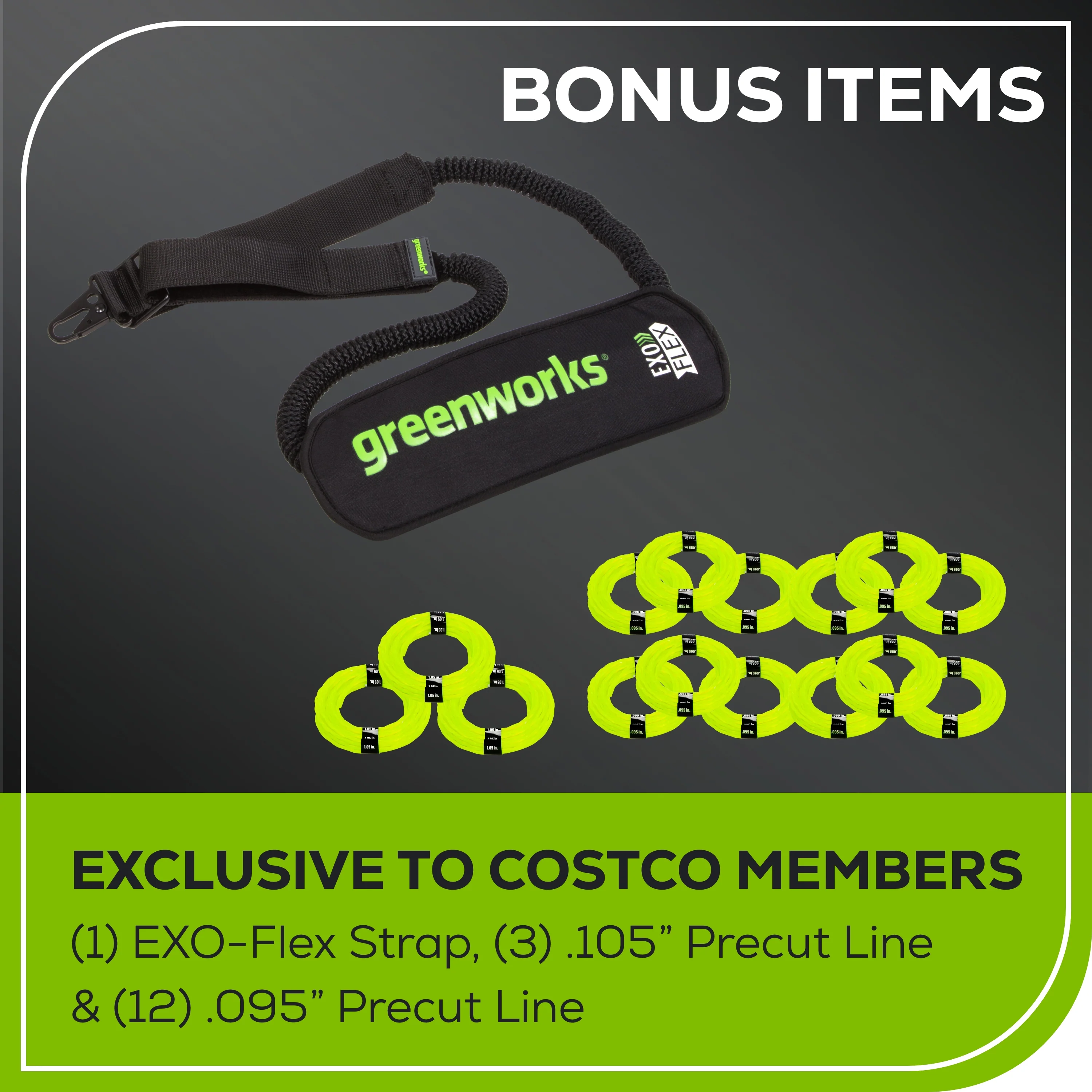OPEN BOX 80V 17" Brushless String Trimmer Shoulder Strap, Precut Line included: 2.0 Ah Battery and Charger - Image 9