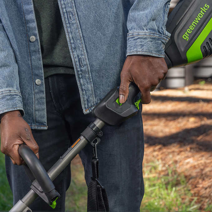 RENEWED 80V 17" Brushless String Trimmer: 2.0 Ah Battery and Charger - Image 4