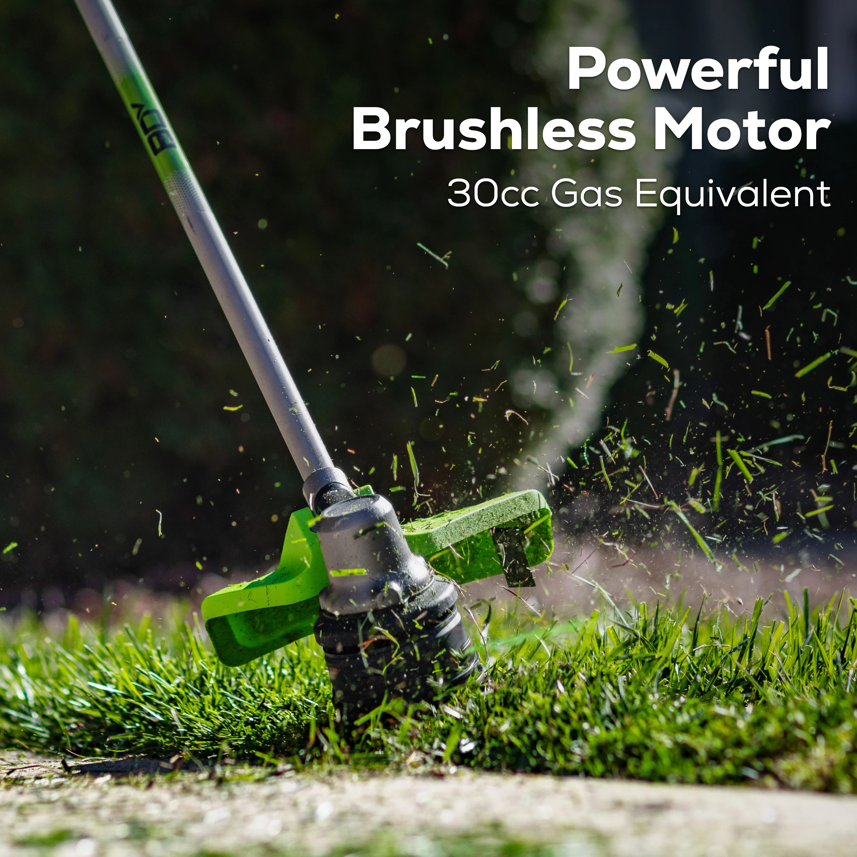 80V 17" Brushless String Trimmer: 2.0 Ah Battery and Charger - Image 9