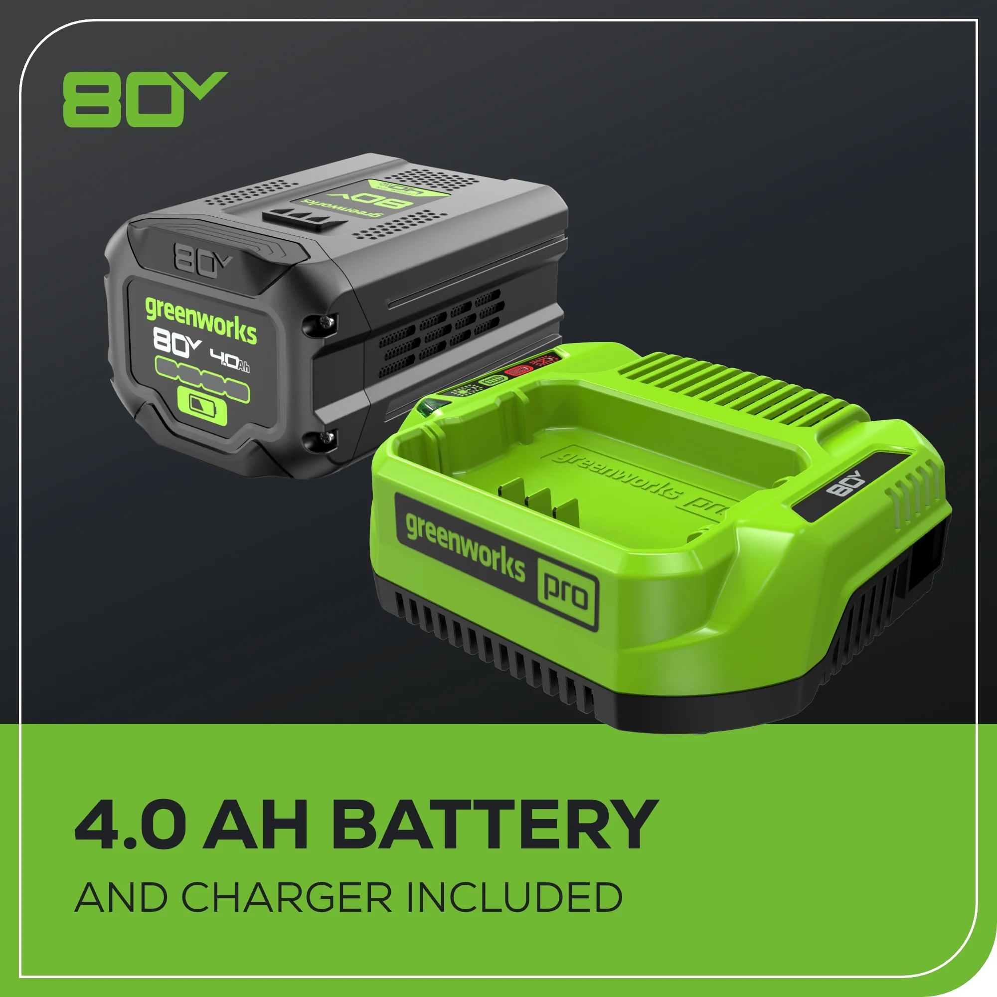 80V 18" 2.5kW Cordless Battery Chainsaw, (1) 4Ah Battery and 2A Charger - Image 9
