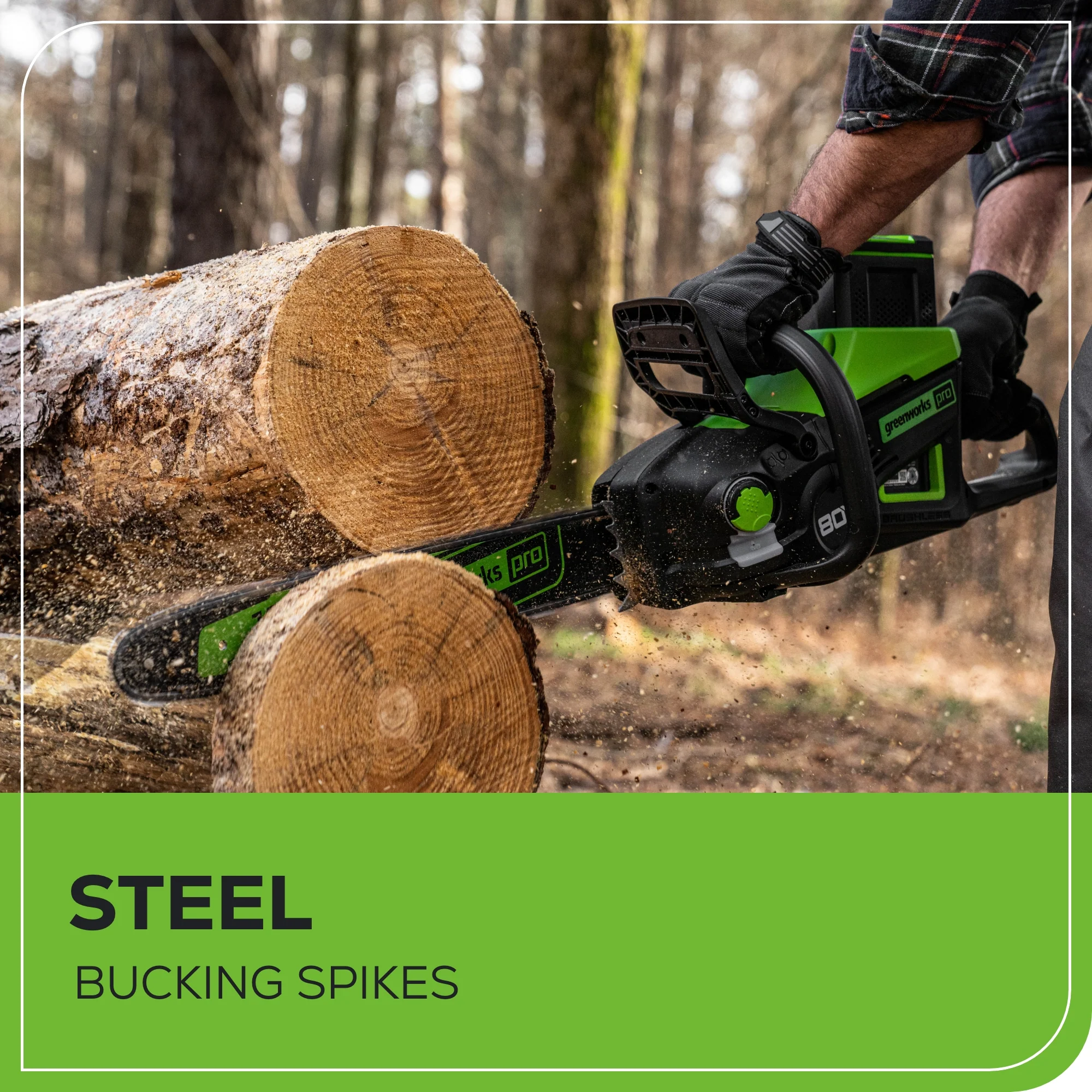 80V 18" Cordless Battery 2.5kW Chainsaw (Tool-Only) - Image 4