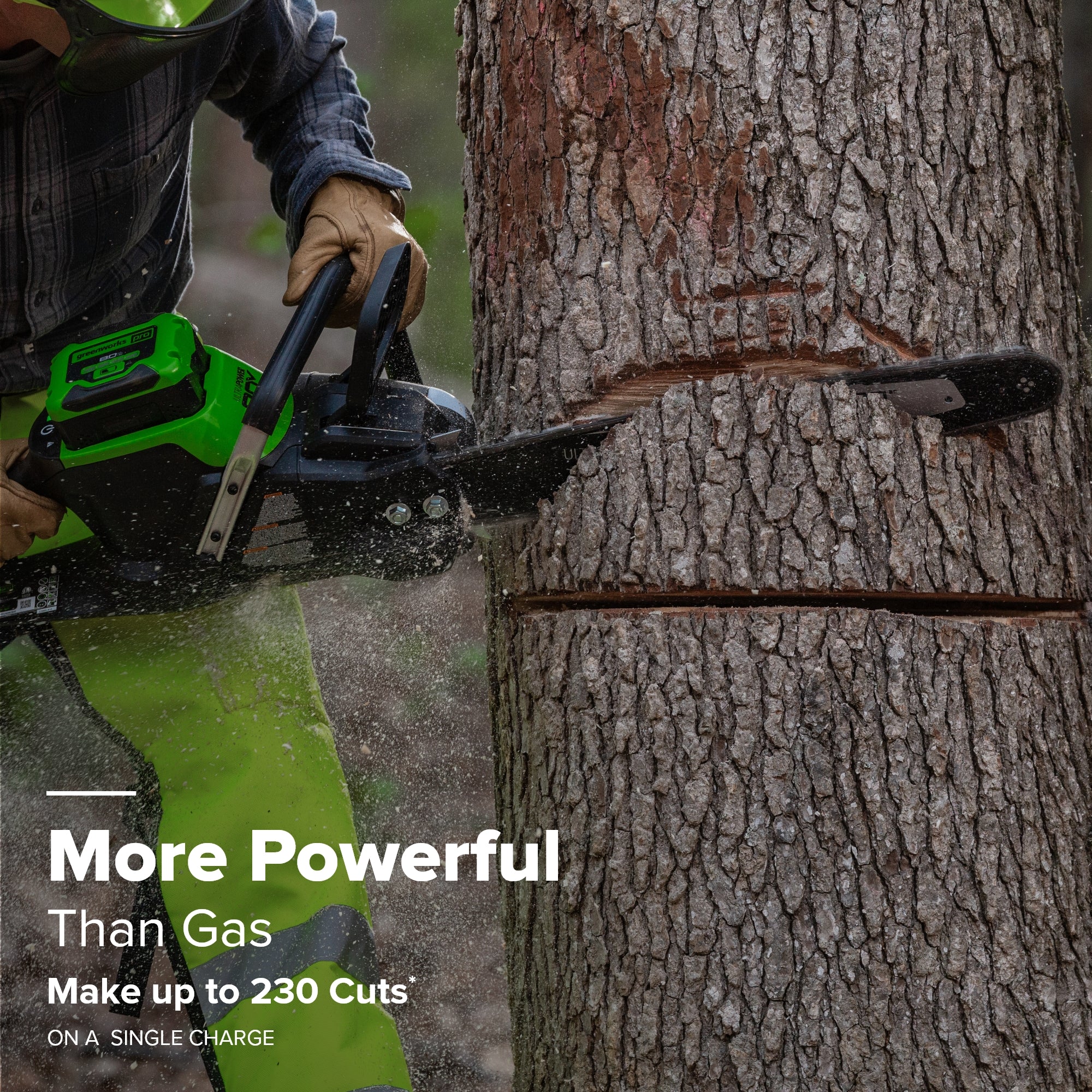 80V 20" Cordless Battery Chainsaw: 4.0 Ah Battery and Charger - Image 3