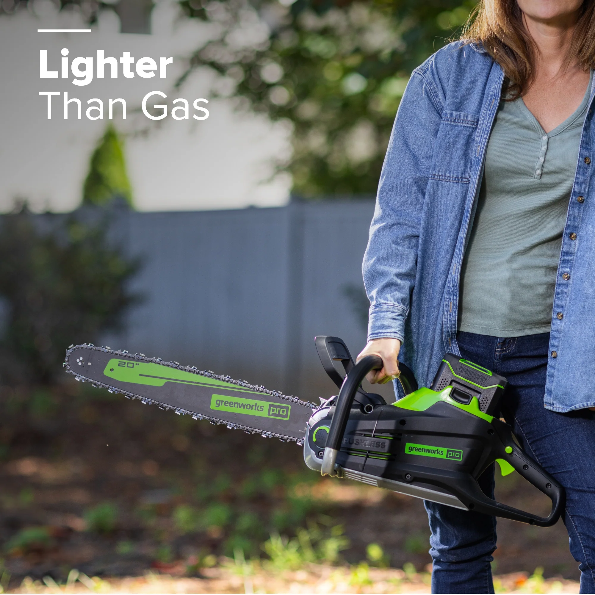 80V 20" Cordless Battery Chainsaw: 4.0 Ah Battery and Charger - Image 5