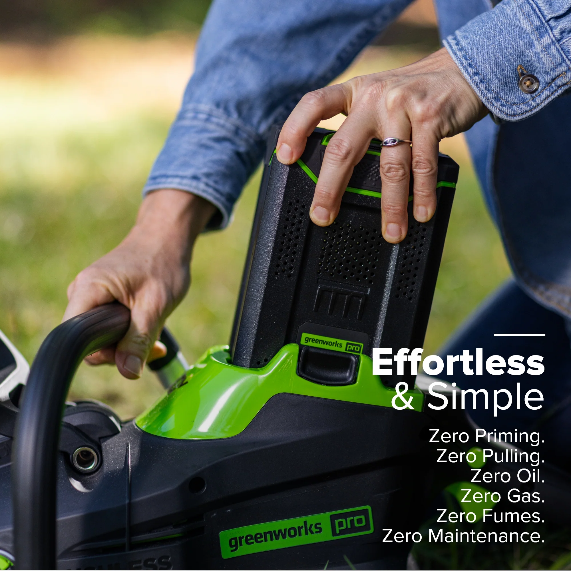80V 20" Cordless Battery Chainsaw: 4.0 Ah Battery and Charger - Image 6