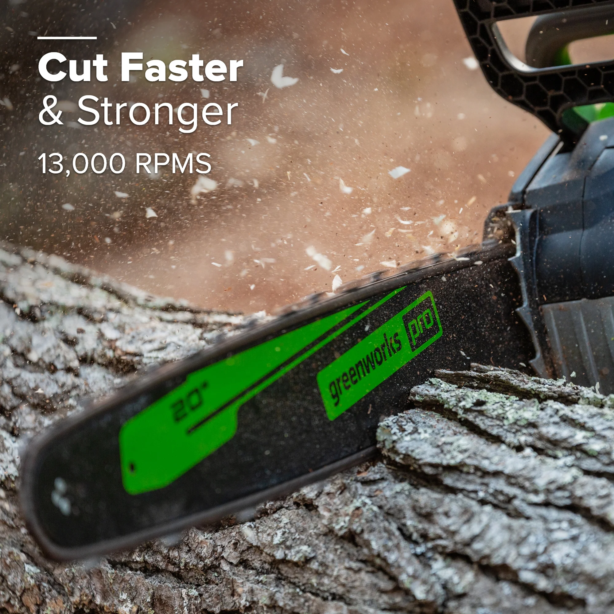 80V 20" Cordless Battery Chainsaw: 4.0 Ah Battery and Charger - Image 9