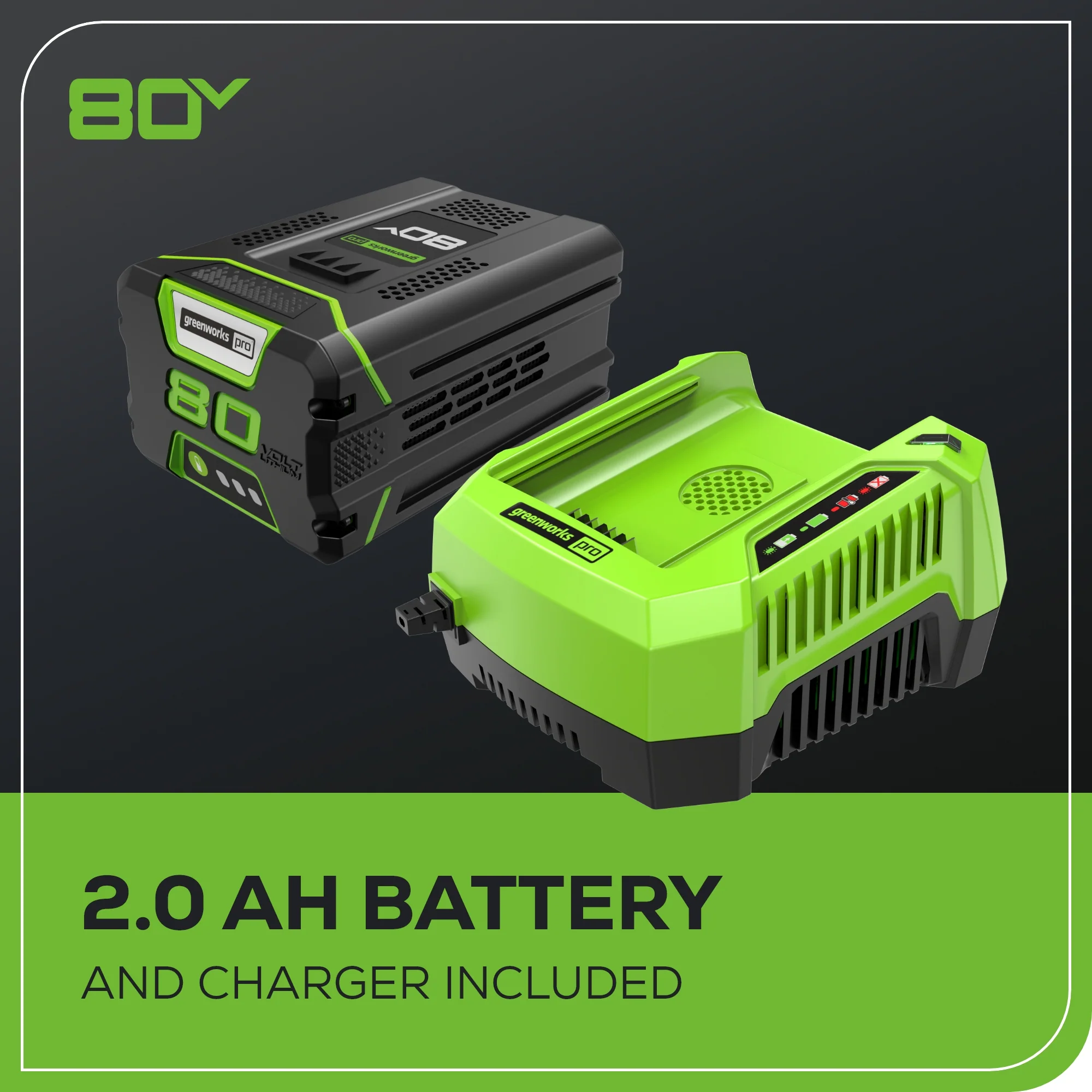 80V 20" Cordless Battery Pole Hedge Trimmer (1.2" cut, 3200 SPM) w/ 2.0Ah Battery & Charger - Image 11