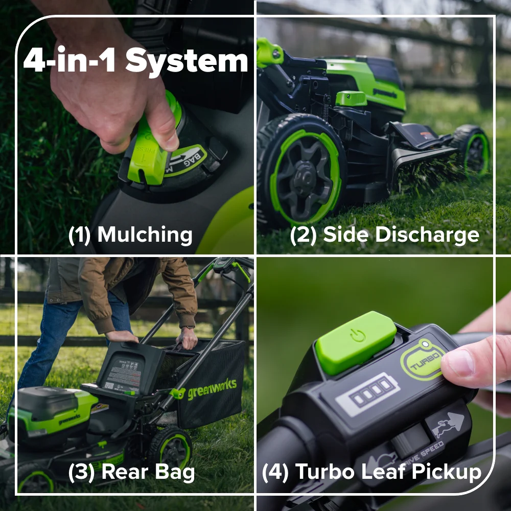 80V 21" Cordless Battery 4-in-1 Self-Propelled Mower: (1) 4.0Ah,(1) 2.0Ah Batteries & 2A Charger - Image 12