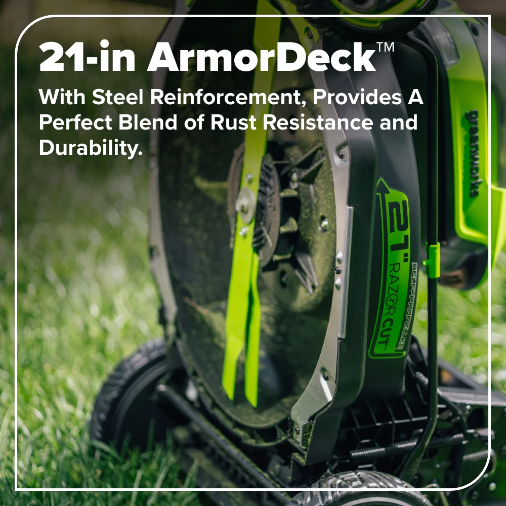 80V 21" Cordless Battery 4-in-1 Self-Propelled Mower: (1) 4.0Ah,(1) 2.0Ah Batteries & 2A Charger - Image 13