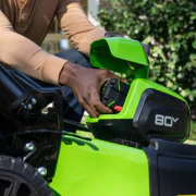 OPEN BOX 80V 21" Cordless Battery Brushless Self-Propelled Mower 3pc Combo Kit: 4.0 Ah Battery and 4A Charger - Image 5