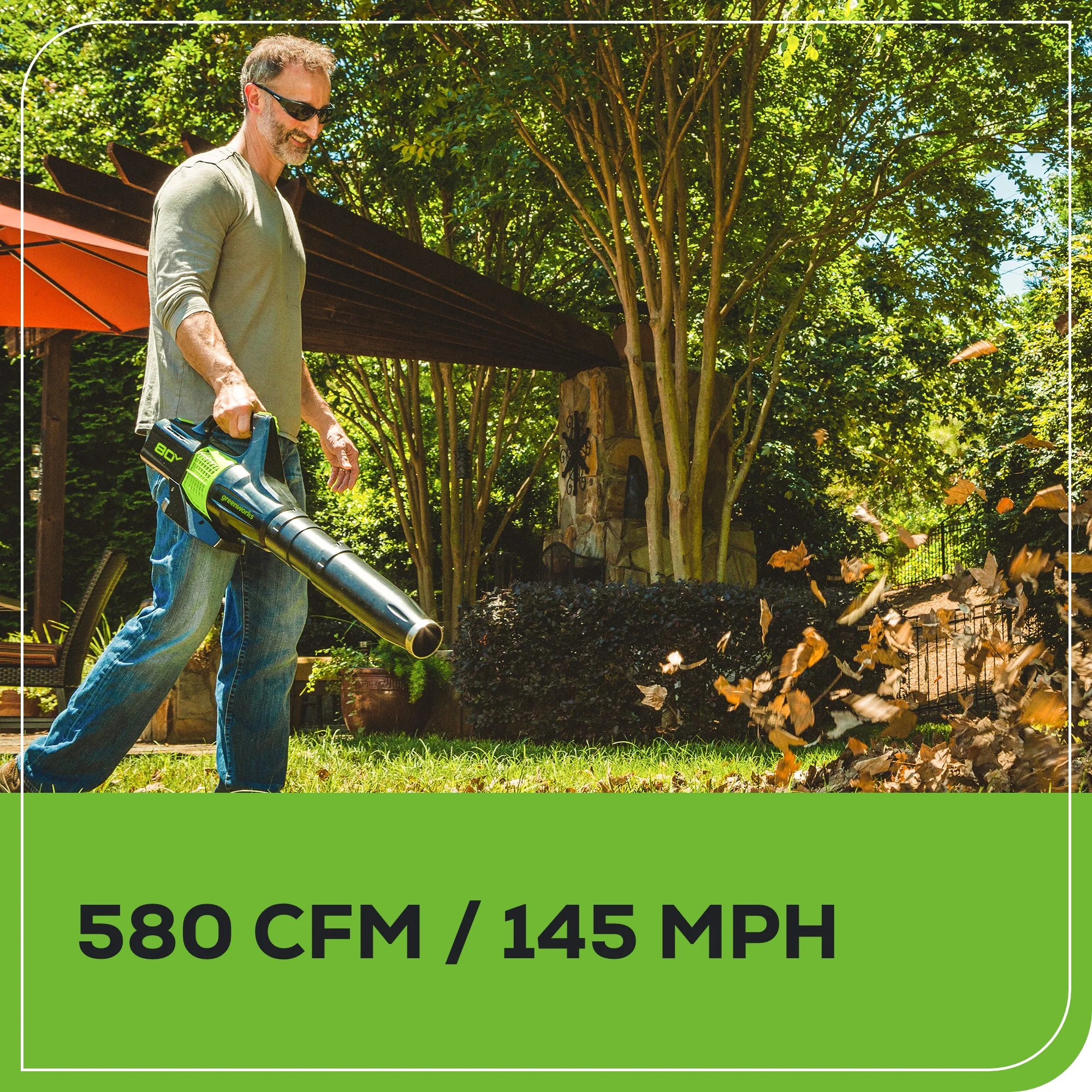 80V 21" Cordless Battery Self-Propelled Mower and Blower: 4.0 Ah Battery and Rapid Charger - Image 8
