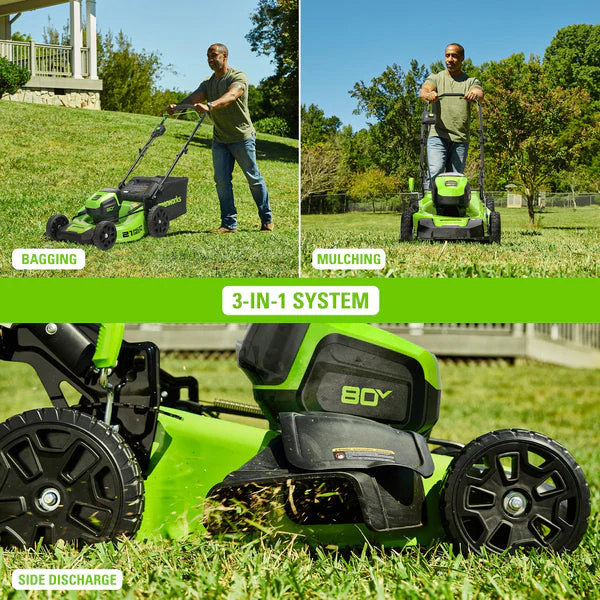 80V 21" Self-Propelled Mower 5-pc Combo Kit, (1) 4Ah Battery, (1) 2Ah Battery and (2) Chargers - Image 4