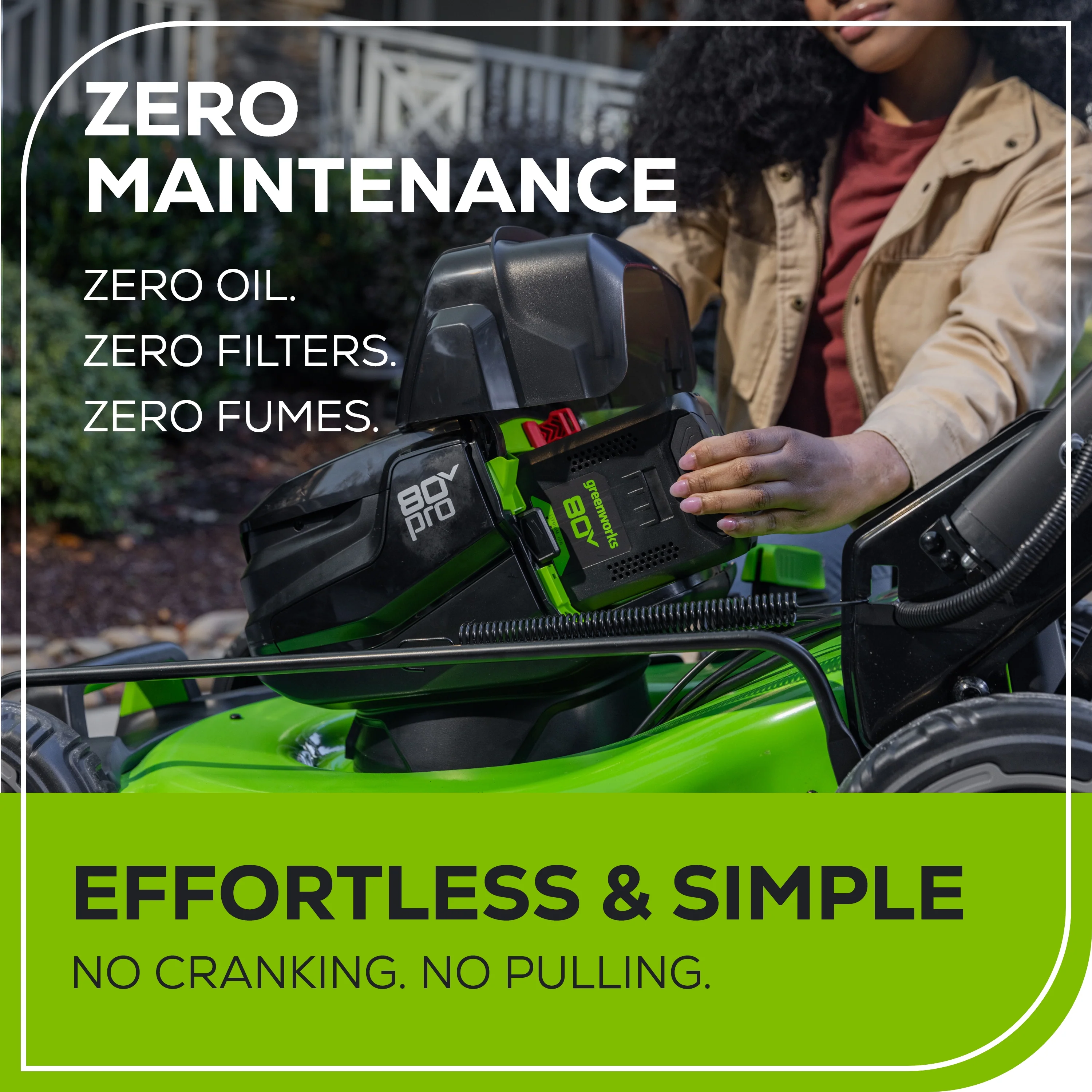 80V 22" Cordless Battery Dual Blade Self-Propelled Lawn Mower: (2) 4.0 Ah Batteries and Rapid Charger - Image 10