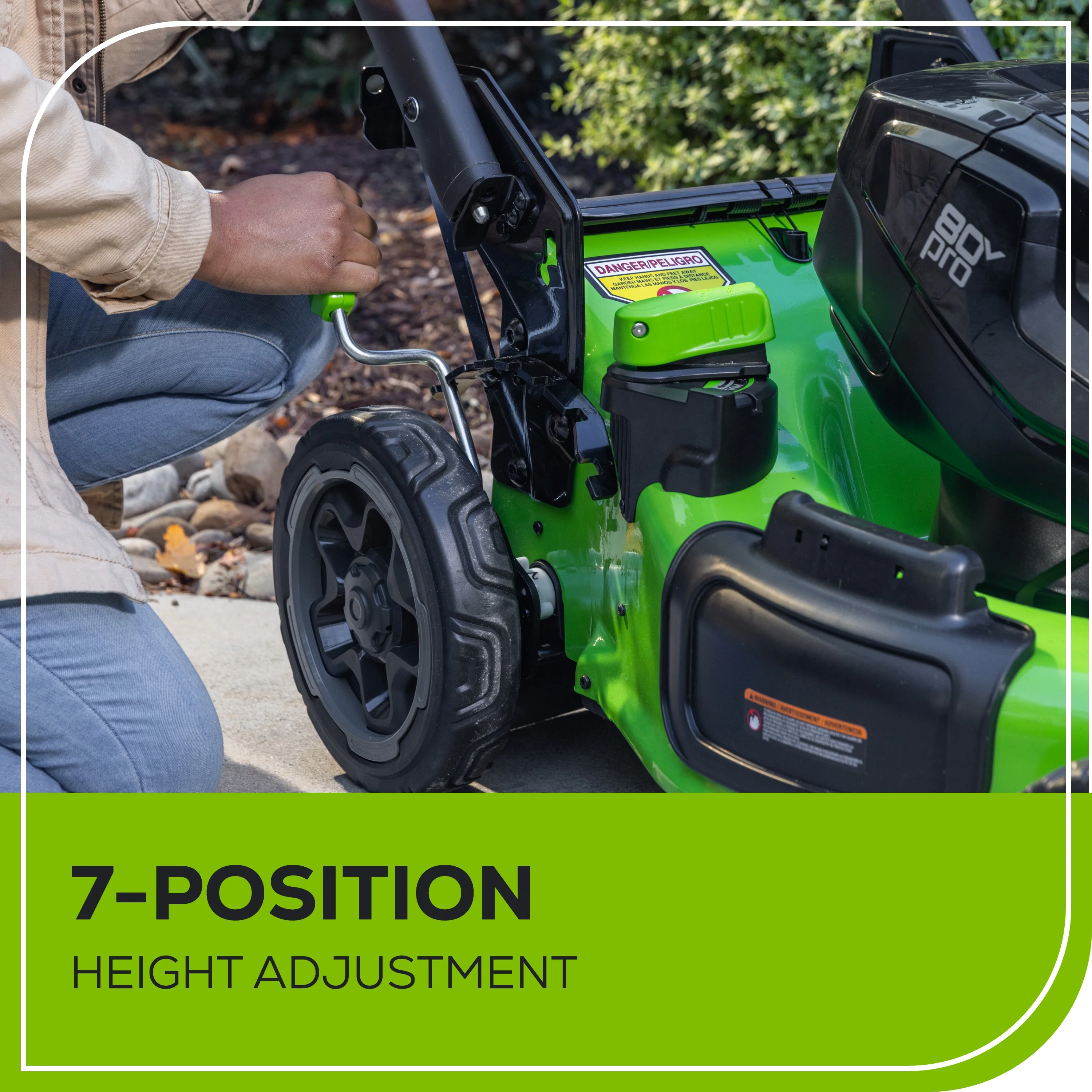 80V 22" Cordless Battery Dual Blade Self-Propelled Lawn Mower: (2) 4.0 Ah Batteries and Rapid Charger - Image 15