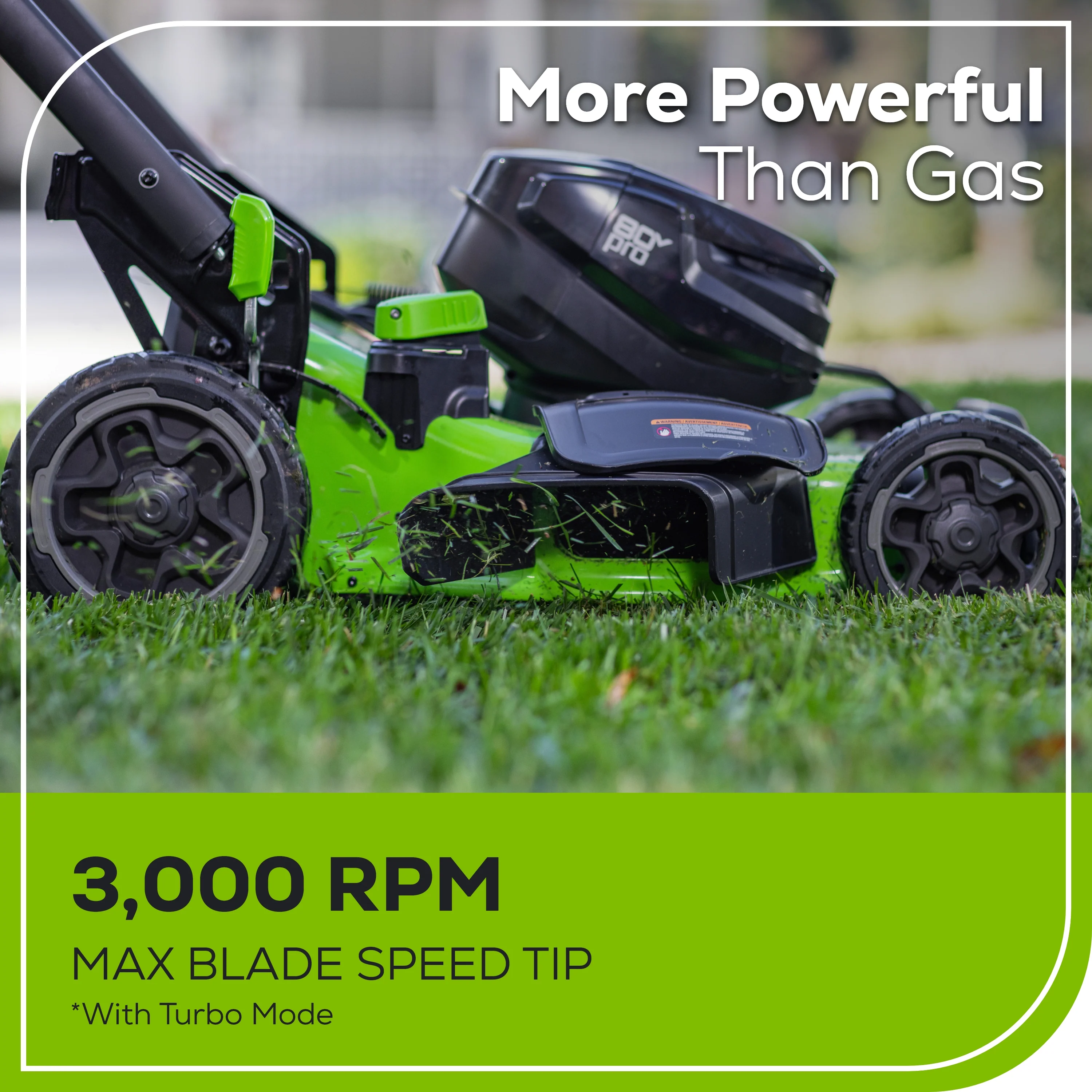 80V 22" Cordless Battery Dual Blade Self-Propelled Lawn Mower: (2) 4.0 Ah Batteries and Rapid Charger - Image 6