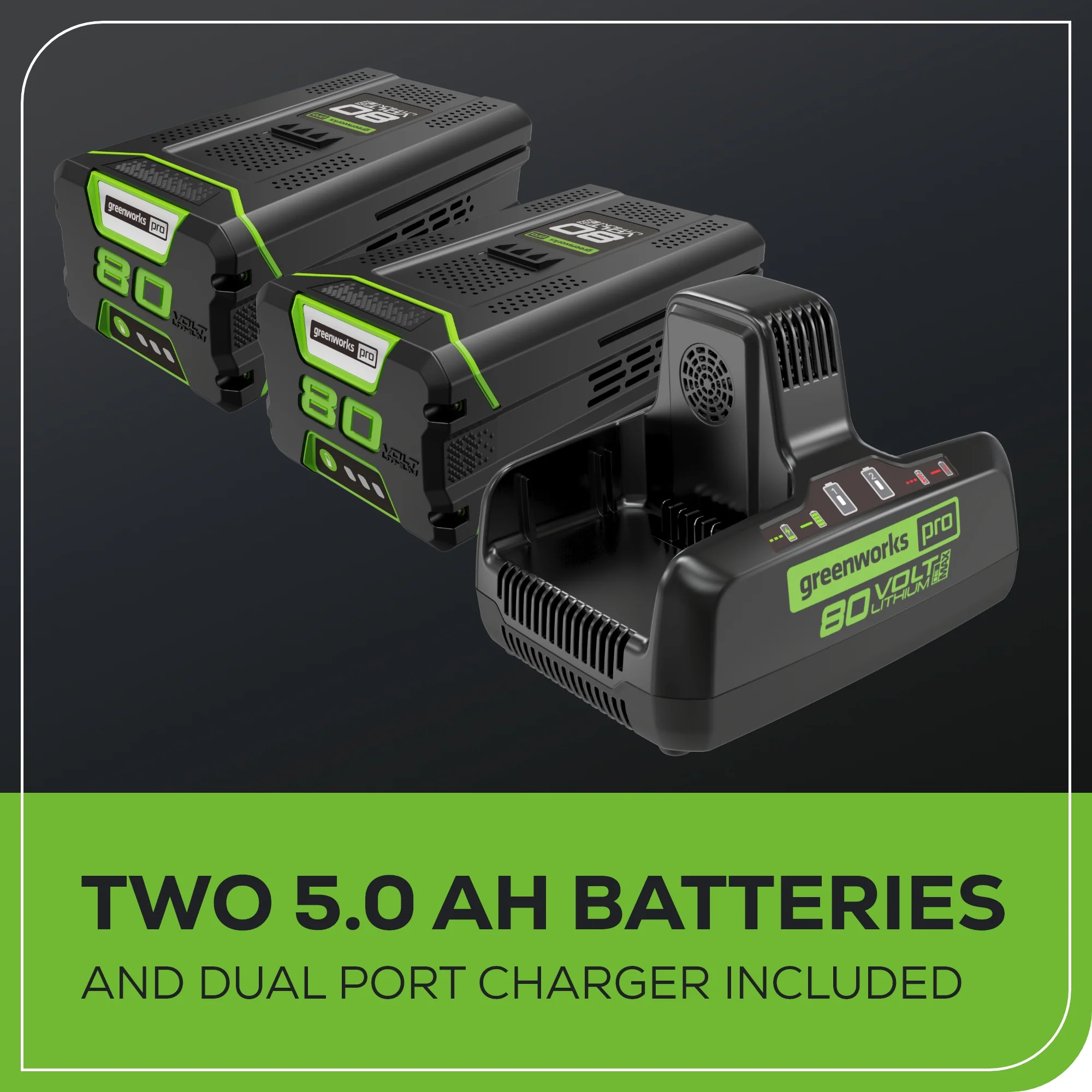 80V 24" Cordless Battery Two-Stage Snow Blower: (2) 5.0 Ah Batteries and Dual-Port Rapid Charger - Image 10