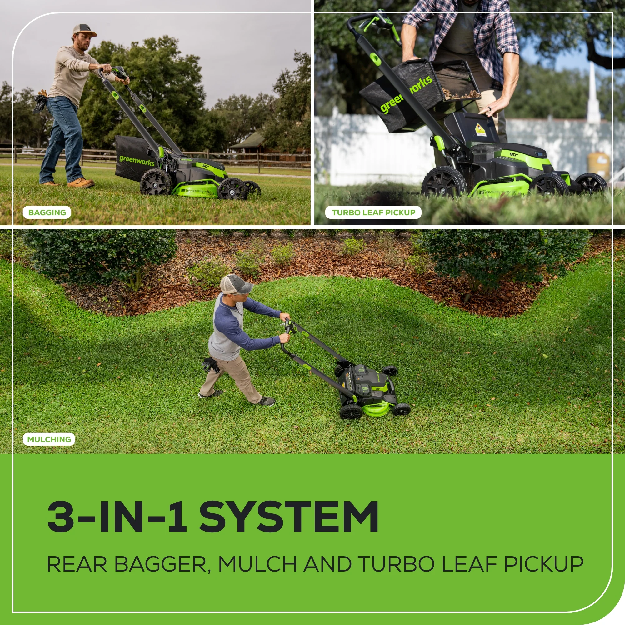 OPEN BOX 80V 25" Cordless Battery Dual Blade Self-Propelled Mower: (2) 2.5 Ah Batteries and Dual-Port Charger - Image 6