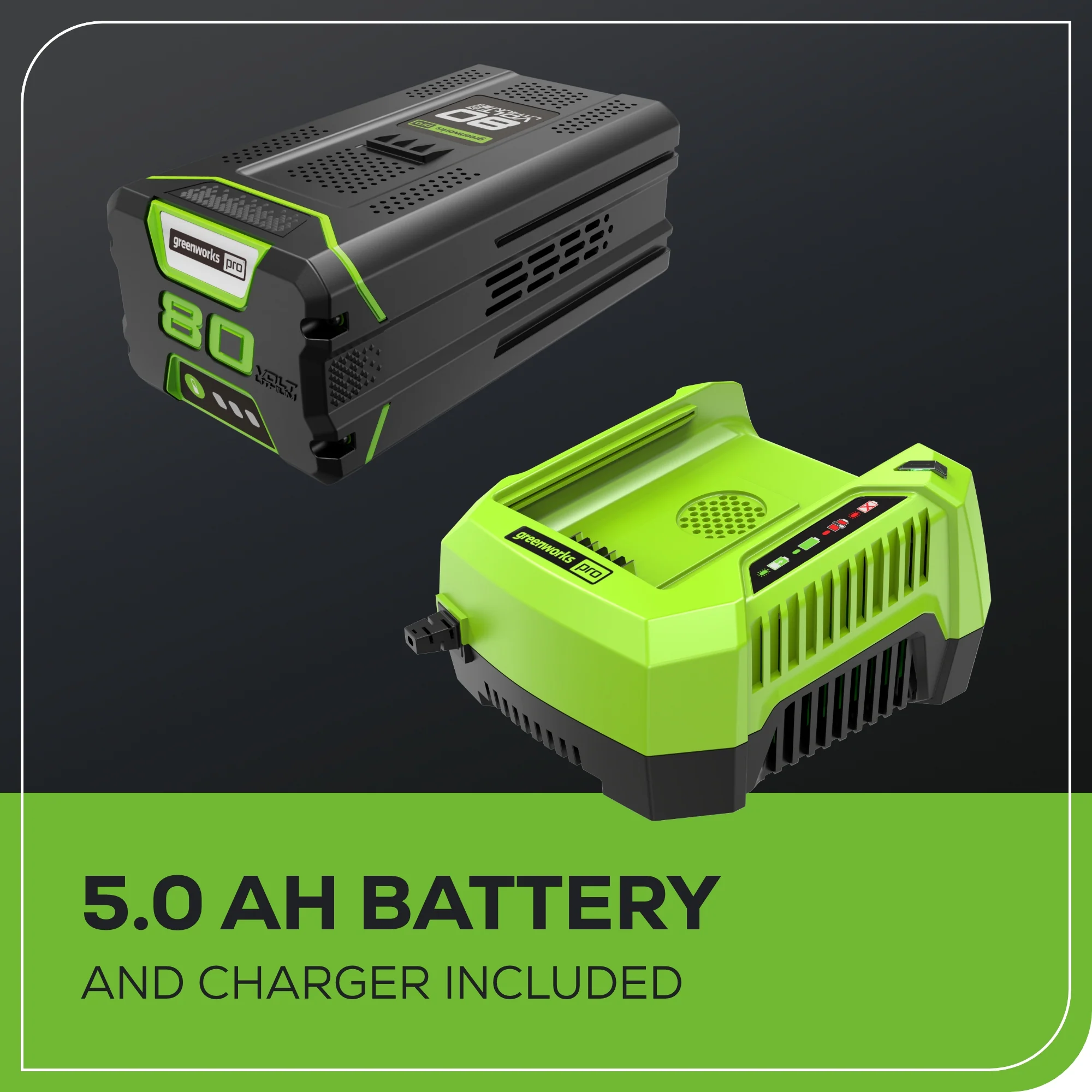 80V 25" Cordless Battery Dual Blade Self-Propelled Mower: 5.0 Ah Battery and Rapid Charger - Image 10