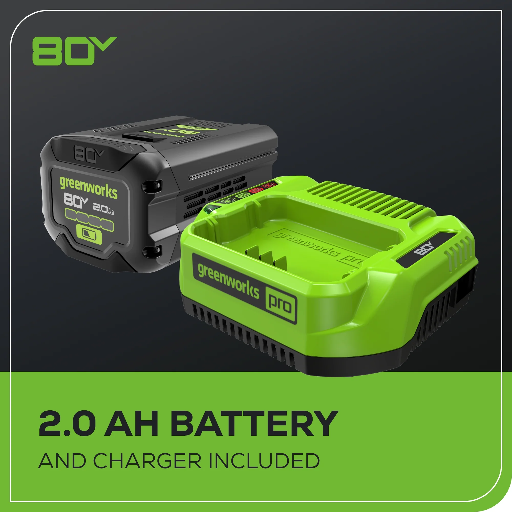 80V 26" Cordless Battery Hedge Trimmer (1.1" cut, 4000 SPM): 2.0 Ah Battery and Charger - Image 9