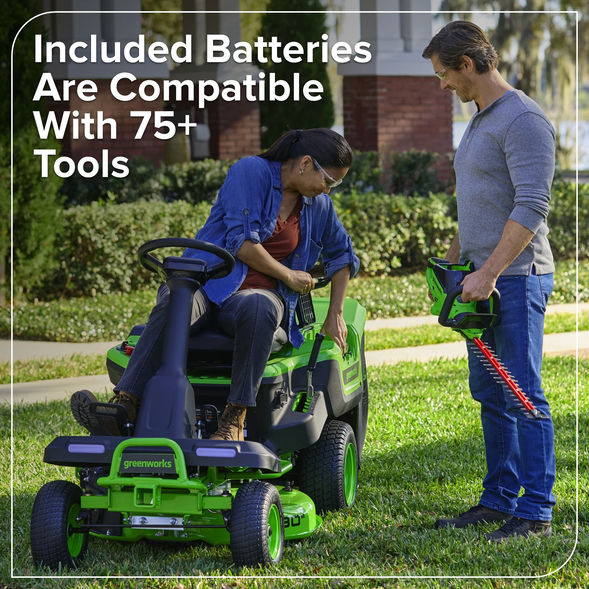 80V 30" CrossoverT Riding Lawn Tractor : (4) 6.0 Ah Batteries and 600-Watt Charger - Image 16