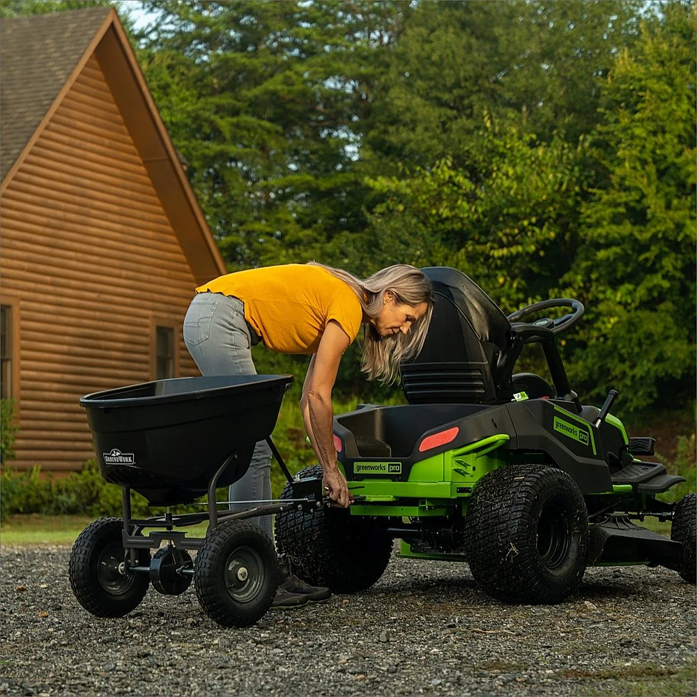80V 42" Cordless Battery CrossoverT Riding Lawn Mower, Twelve (12) 4.0 Ah Batteries and (3) Dual-Port Turbo Chargers - Image 10